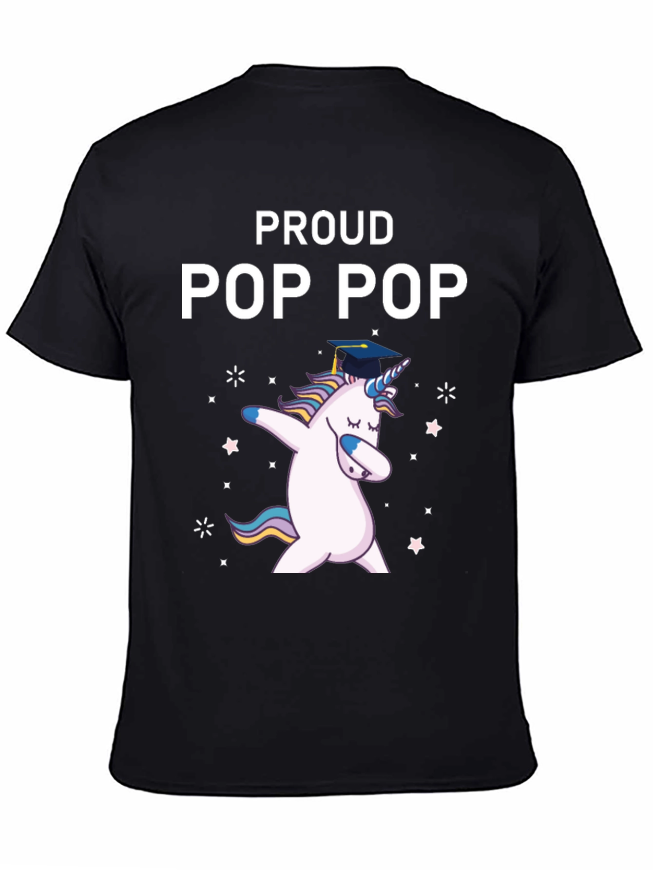 Proud Pop Pop Unicorn Graduation T-Shirt