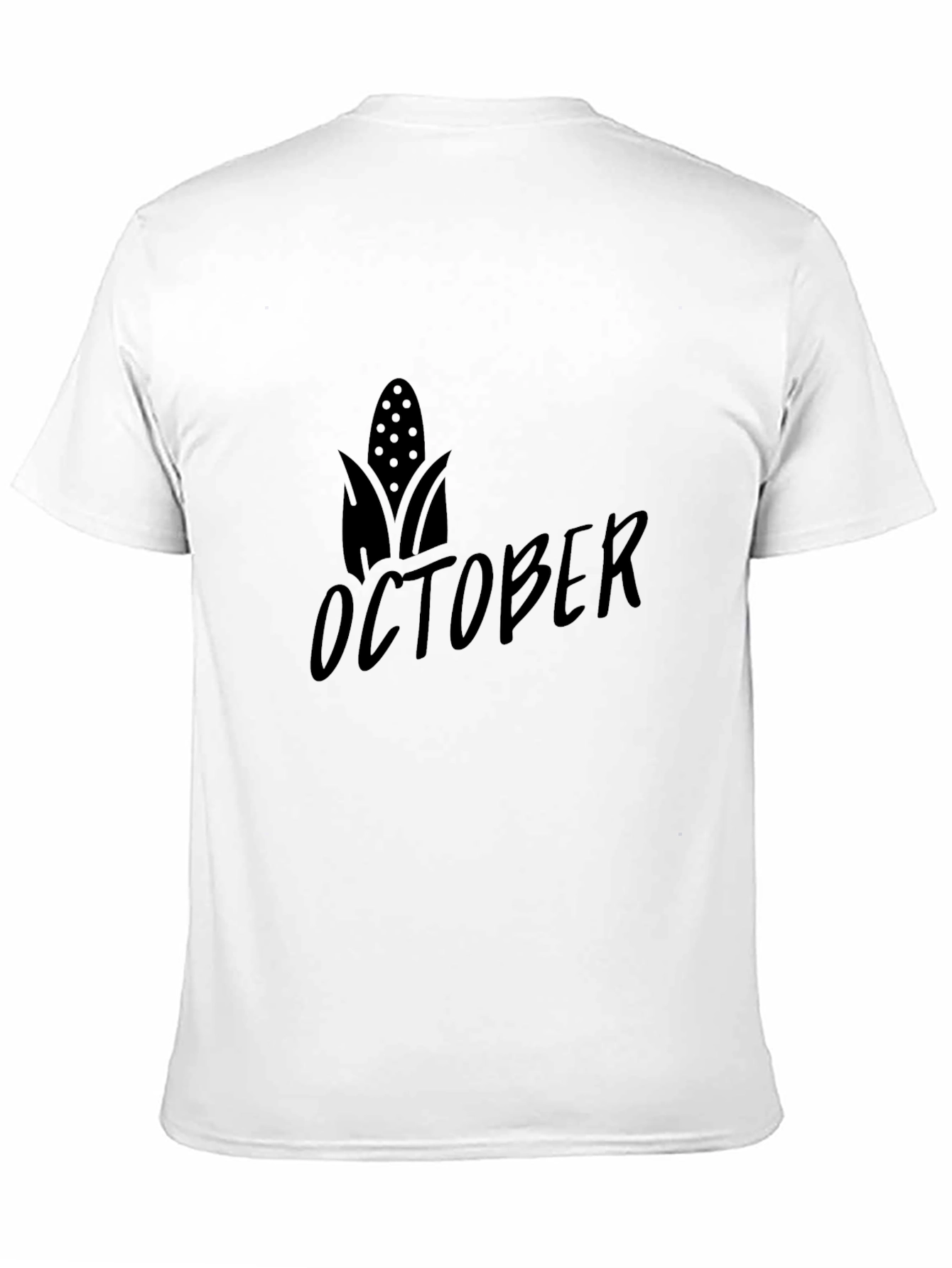 October Corn Graphic Tee - Black