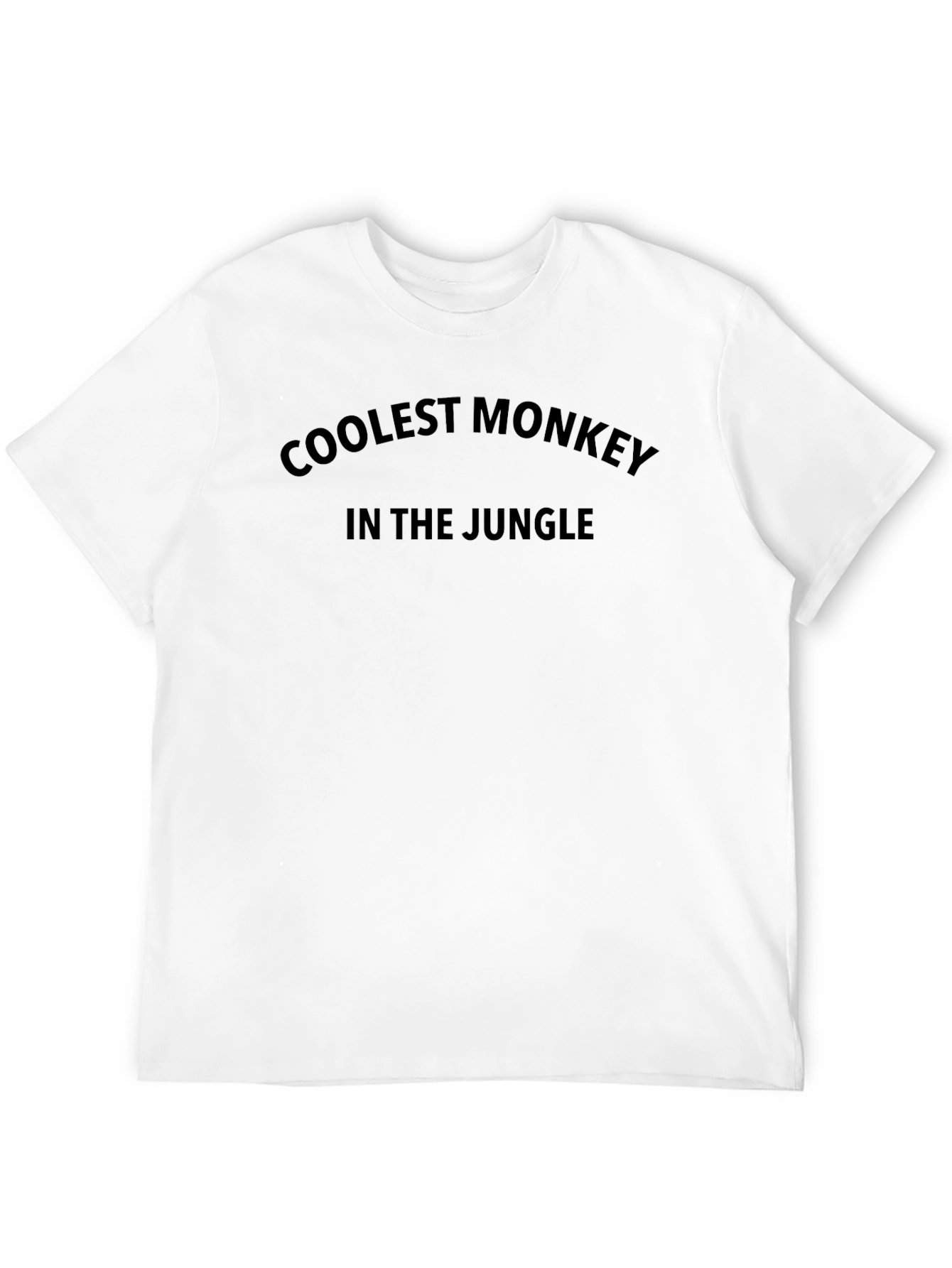 Coolest Monkey in the Jungle Black T-Shirt