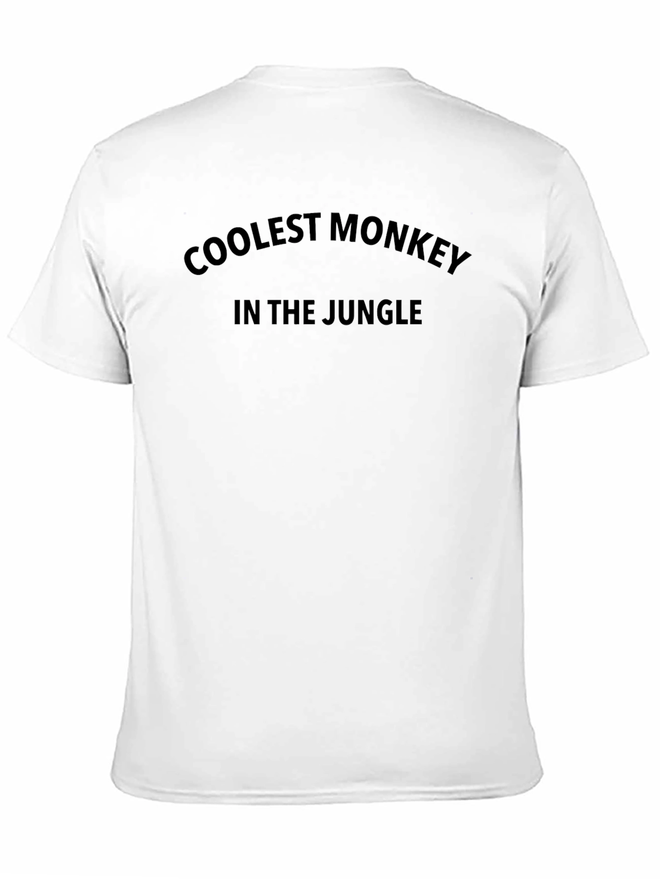 Coolest Monkey in the Jungle Black T-Shirt