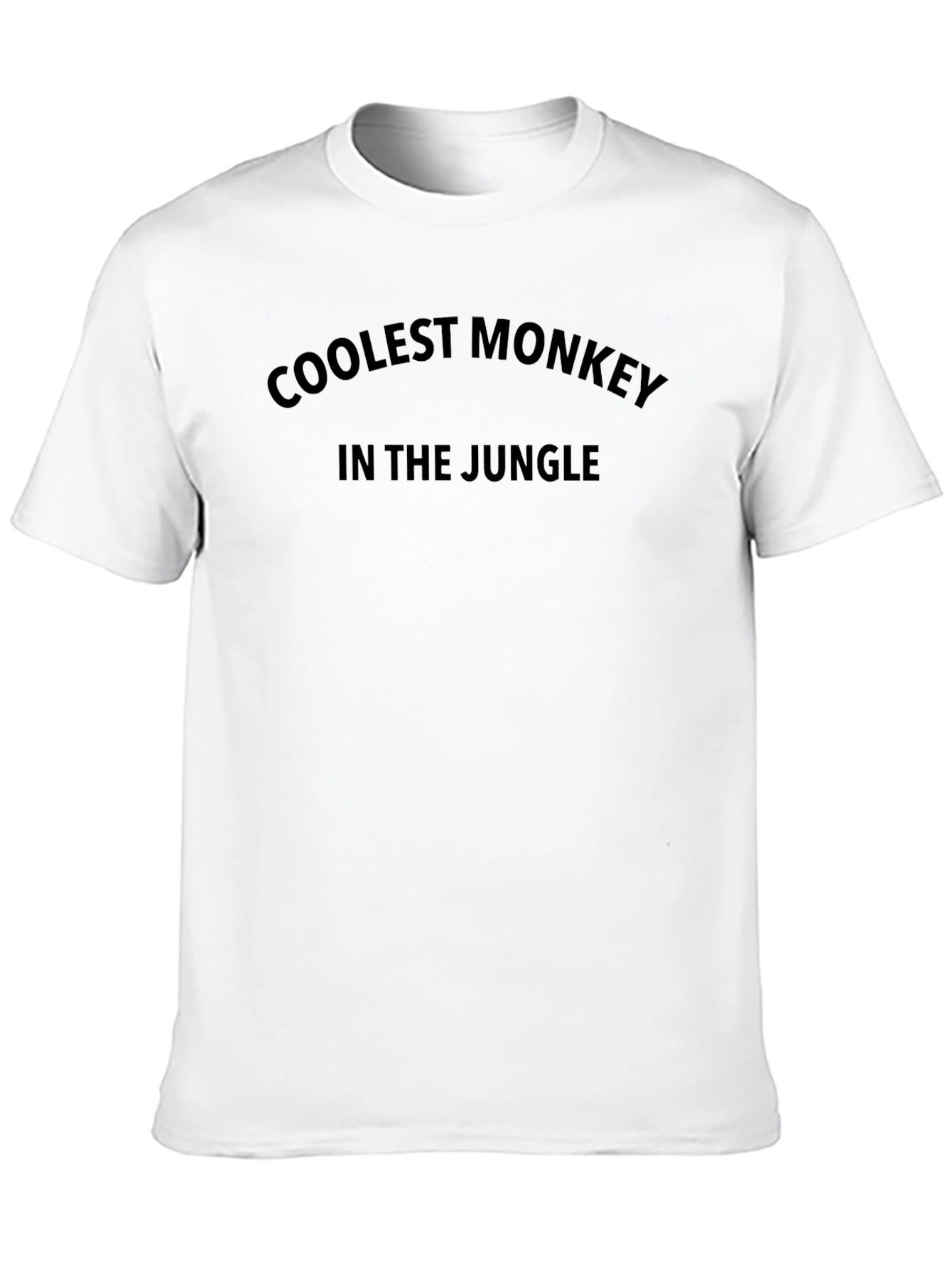 Coolest Monkey in the Jungle Black T-Shirt
