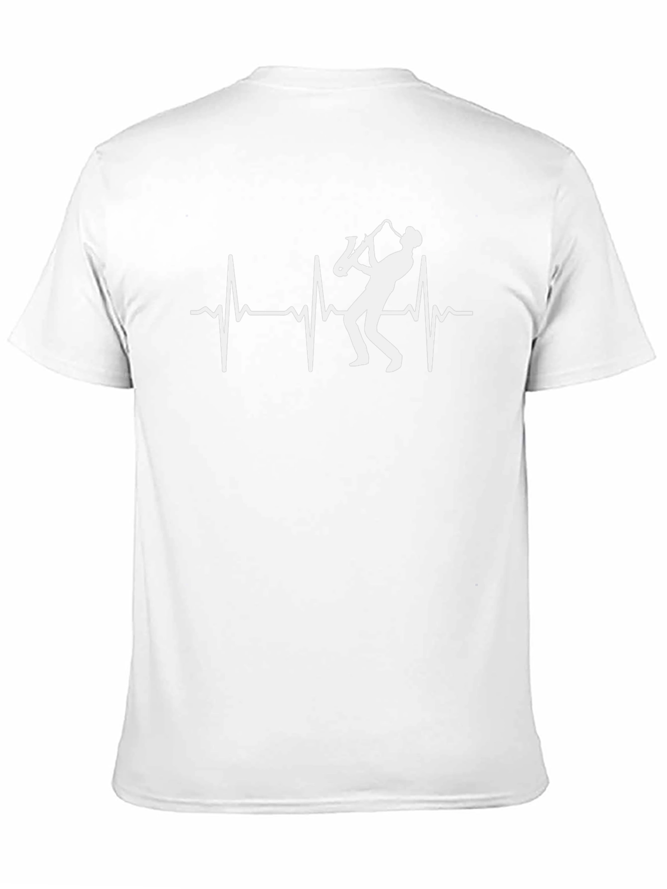 Saxophone Heartbeat T-Shirt - Musician Tee