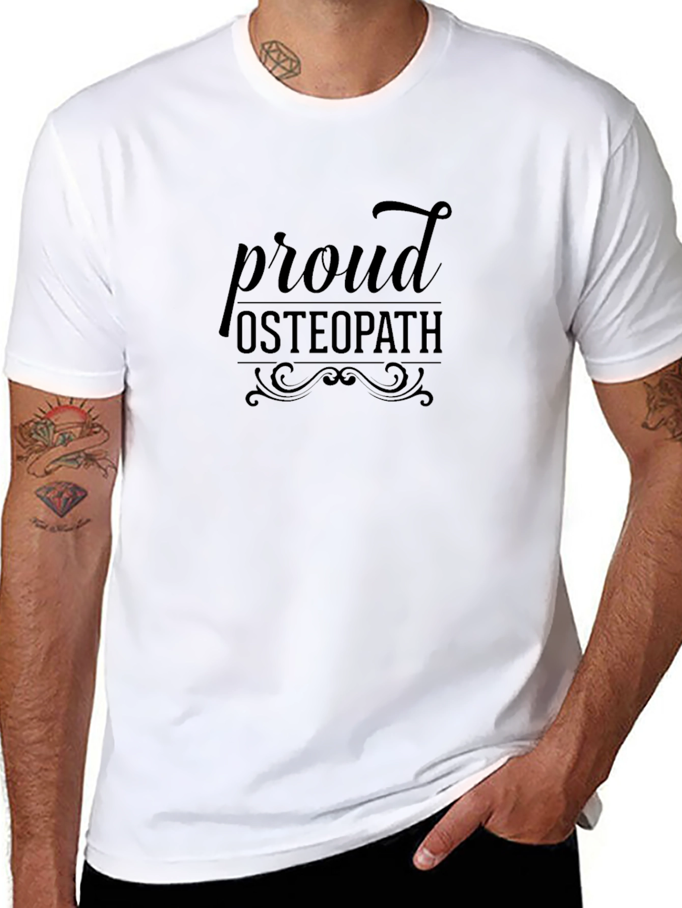 Proud Osteopath Black T-Shirt
