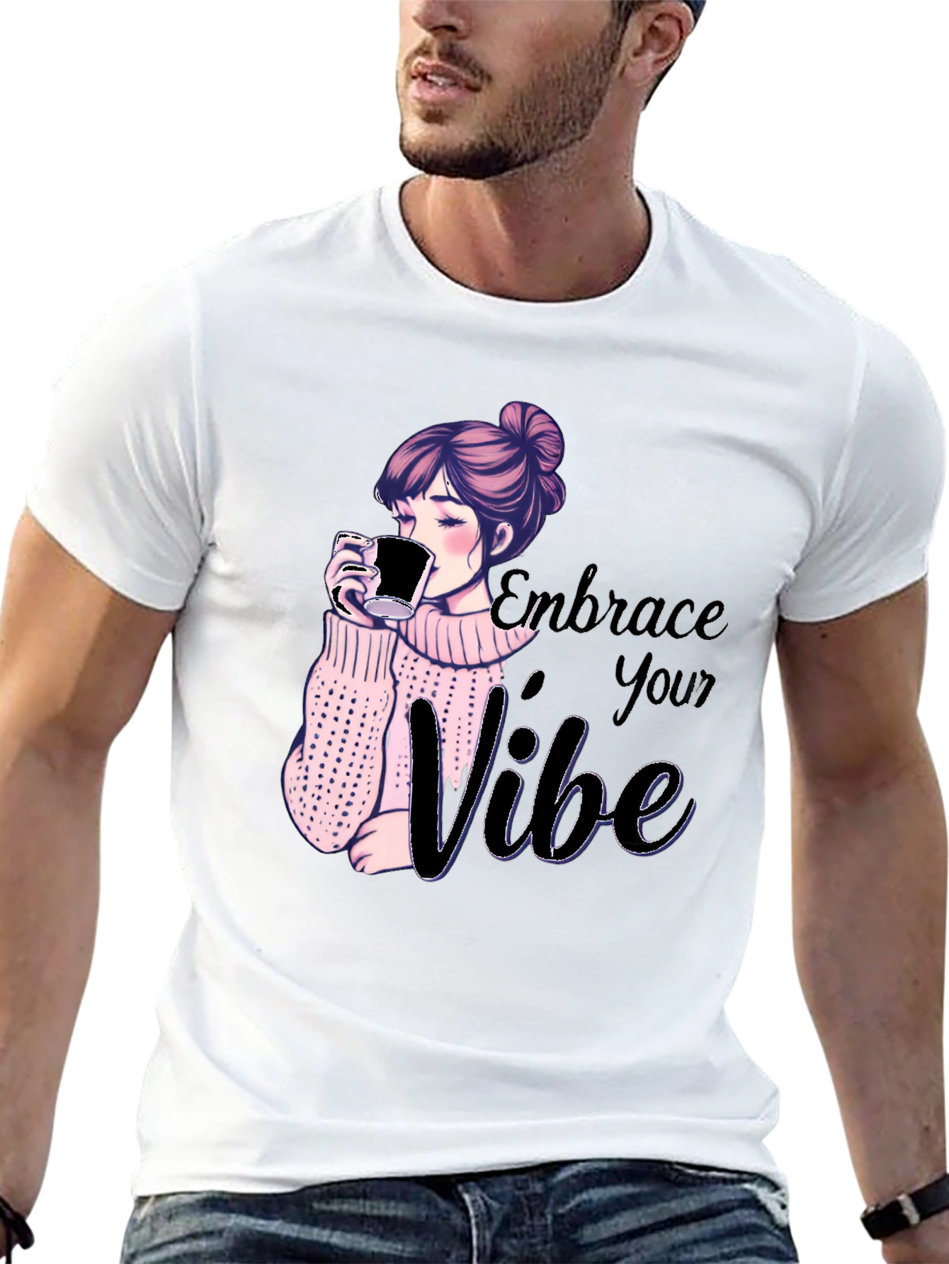 Embrace Your Vibe Graphic Tee - Stylish & Comfy