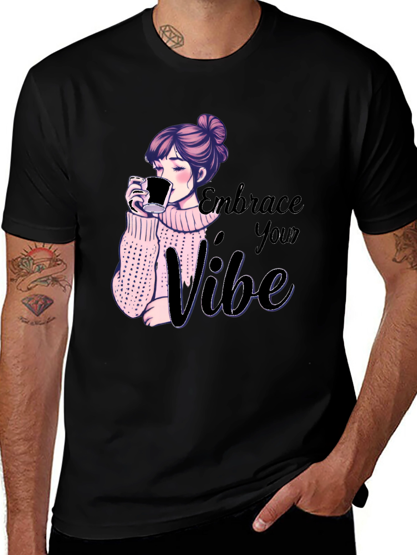 Embrace Your Vibe Graphic Tee - Stylish & Comfy