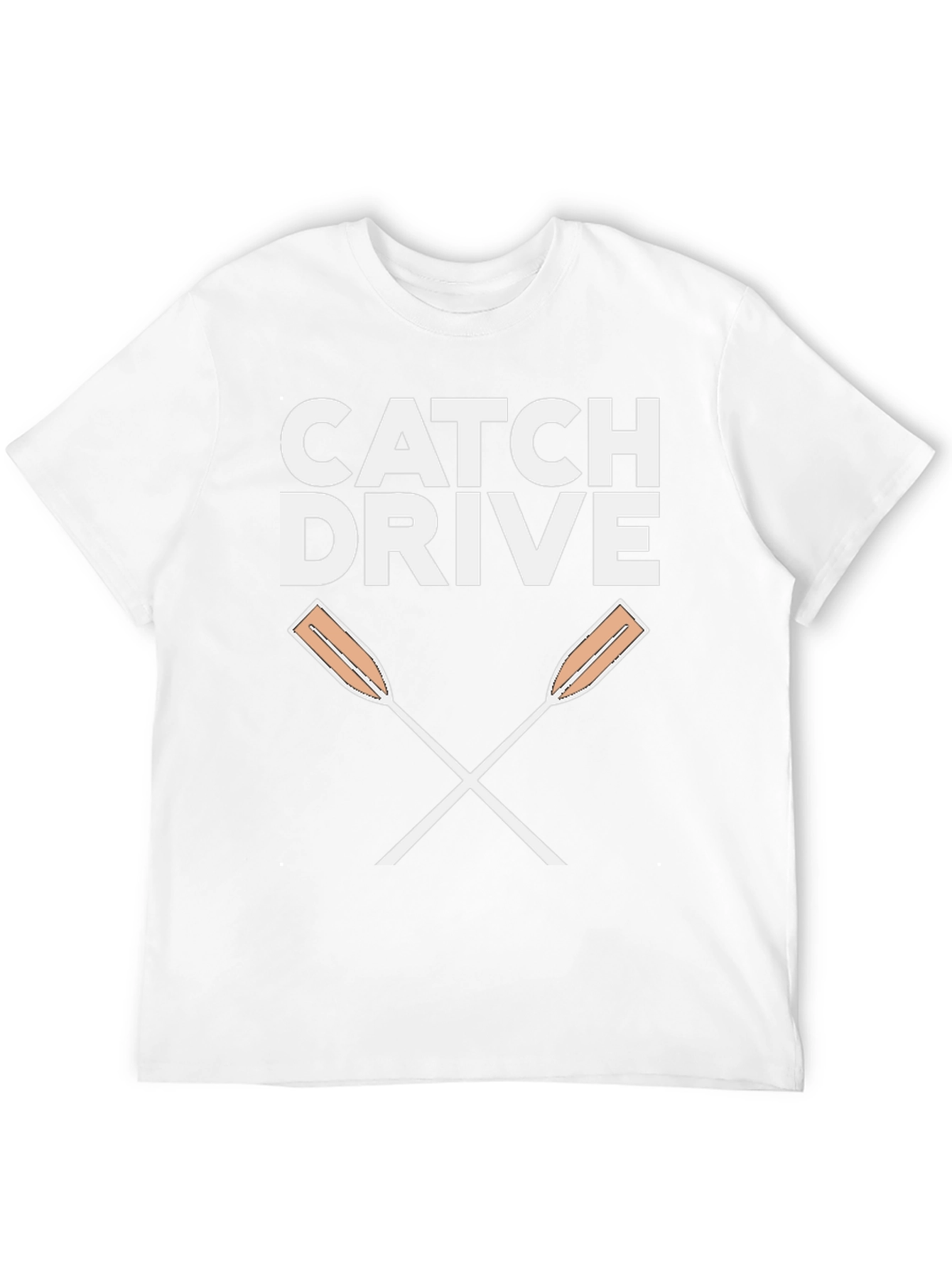 Catch Drive Rowing Oars T-Shirt - Black