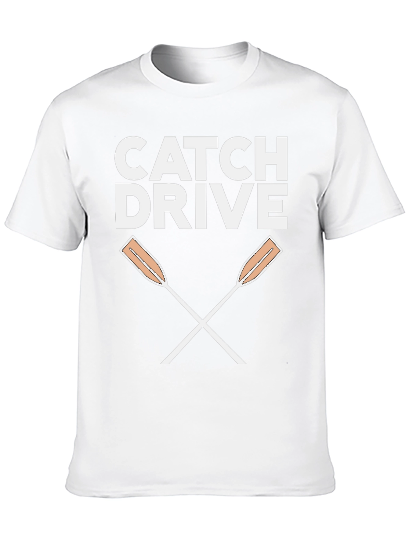 Catch Drive Rowing Oars T-Shirt - Black