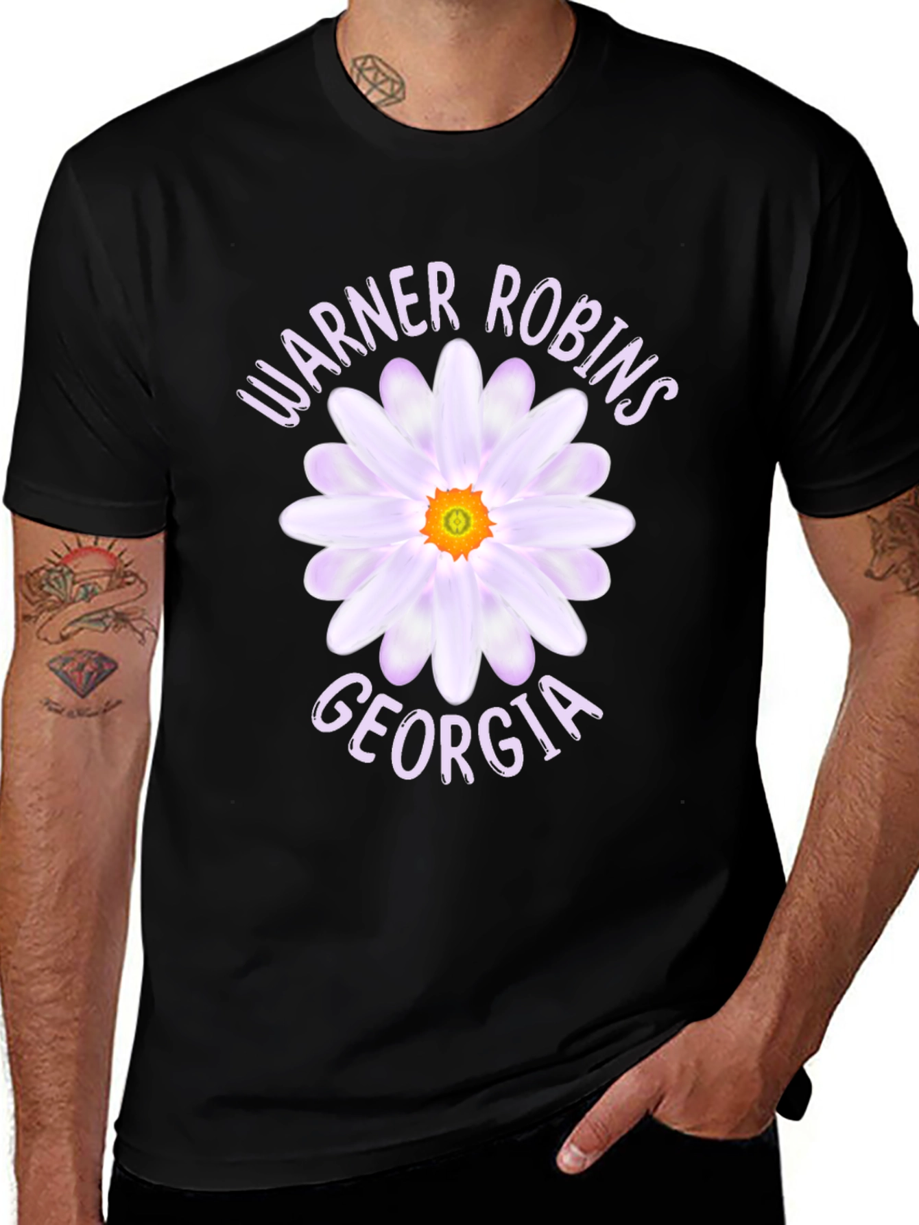 Warner Robins Georgia Daisy Graphic T-Shirt