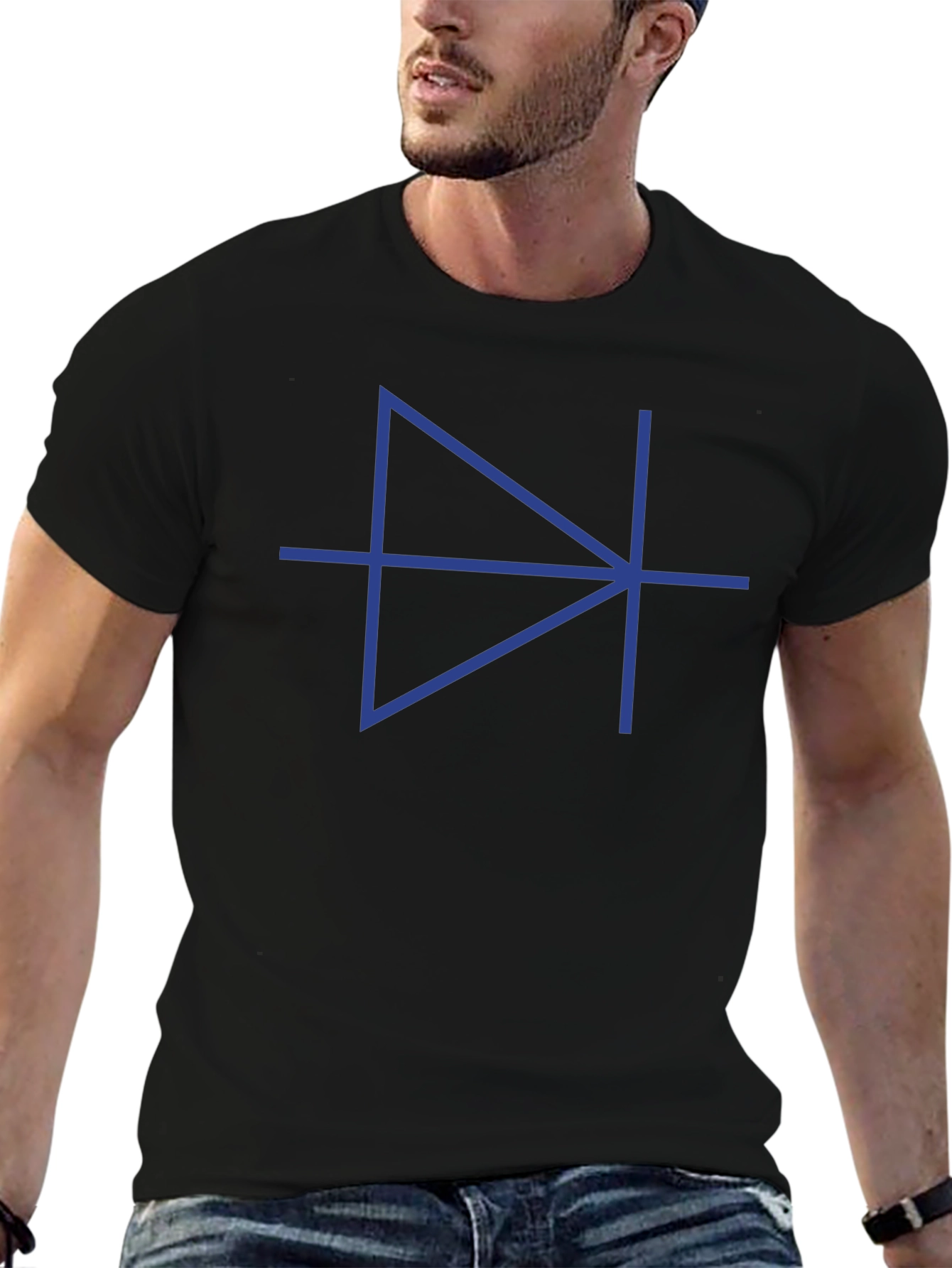Diode Circuit Symbol Black T-Shirt