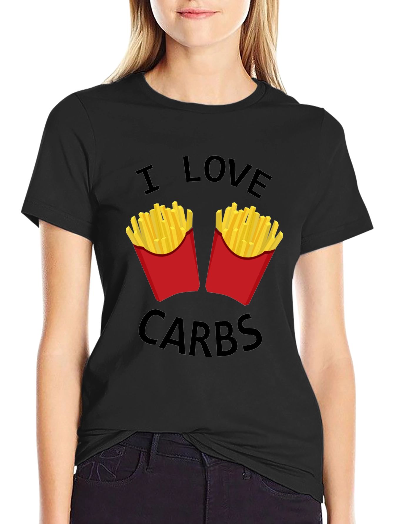 I Love Carbs T-Shirt - Funny Foodie Tee