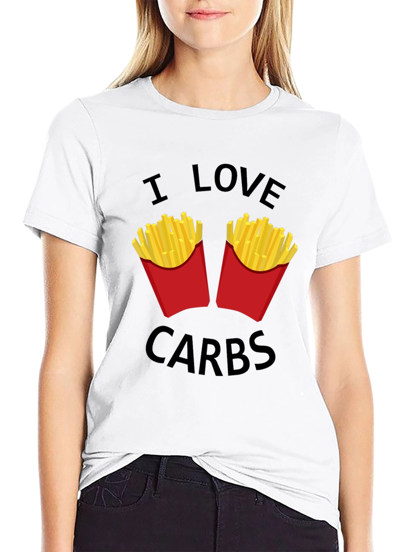 I Love Carbs T-Shirt - Funny Foodie Tee