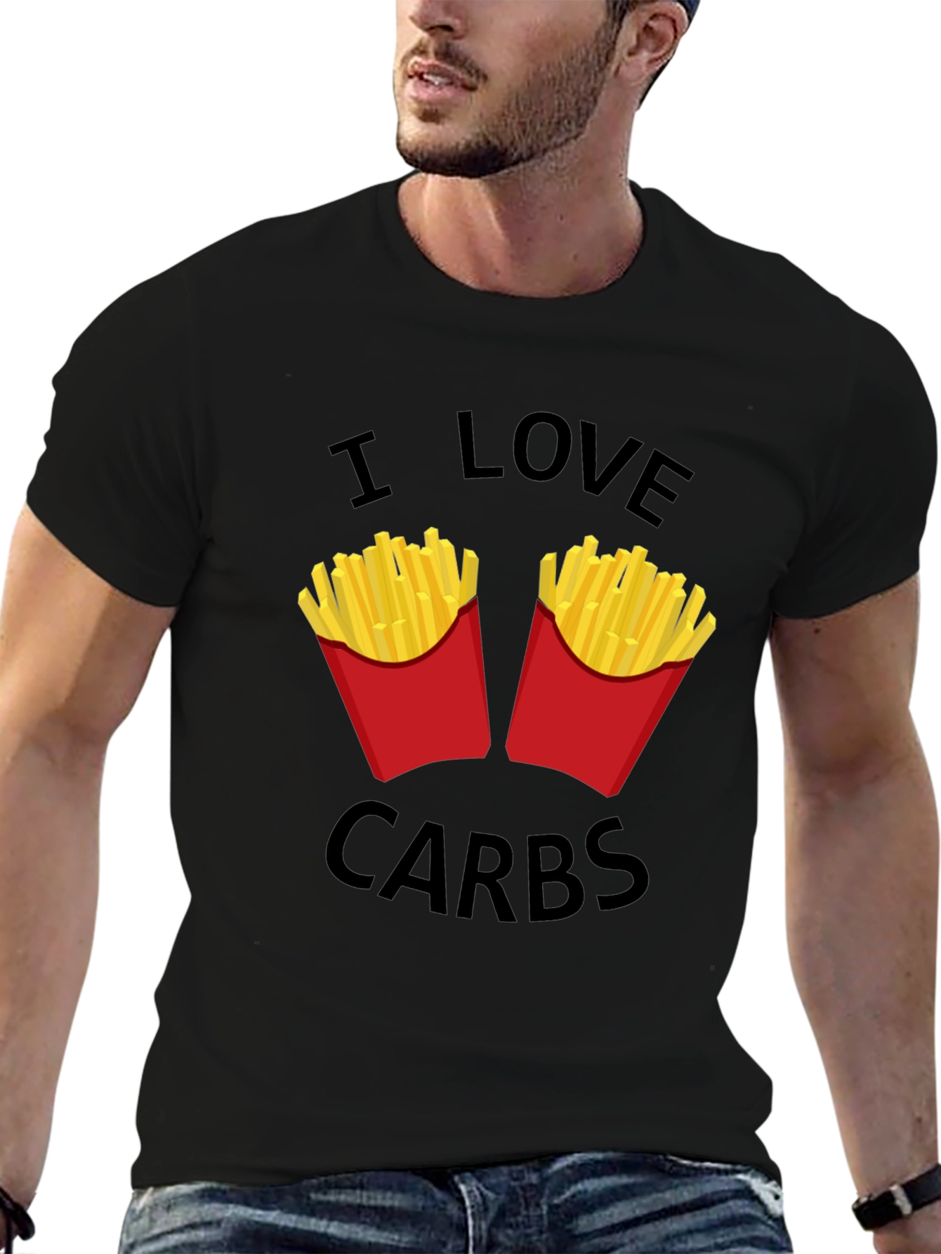 I Love Carbs T-Shirt - Funny Foodie Tee