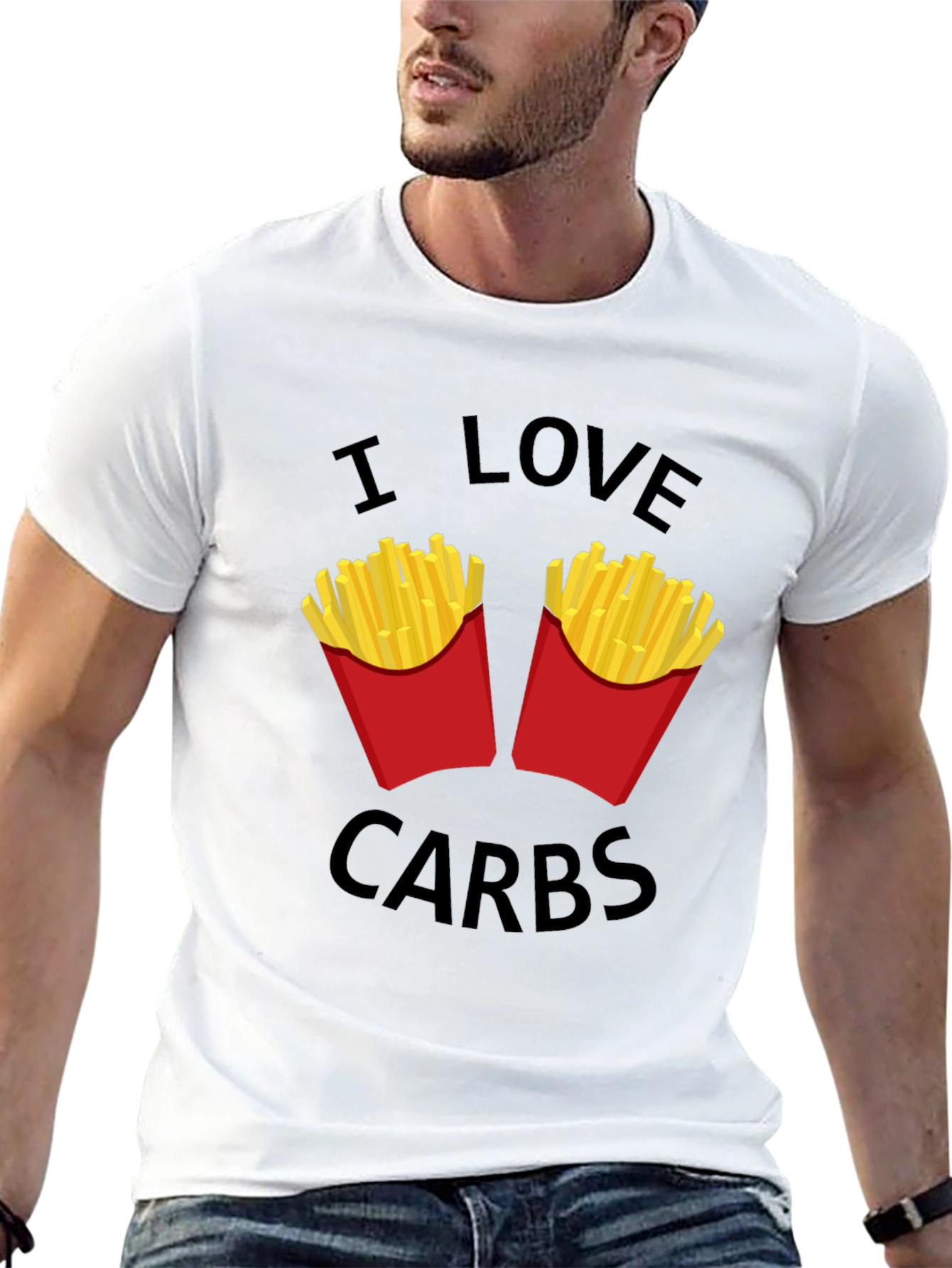I Love Carbs T-Shirt - Funny Foodie Tee