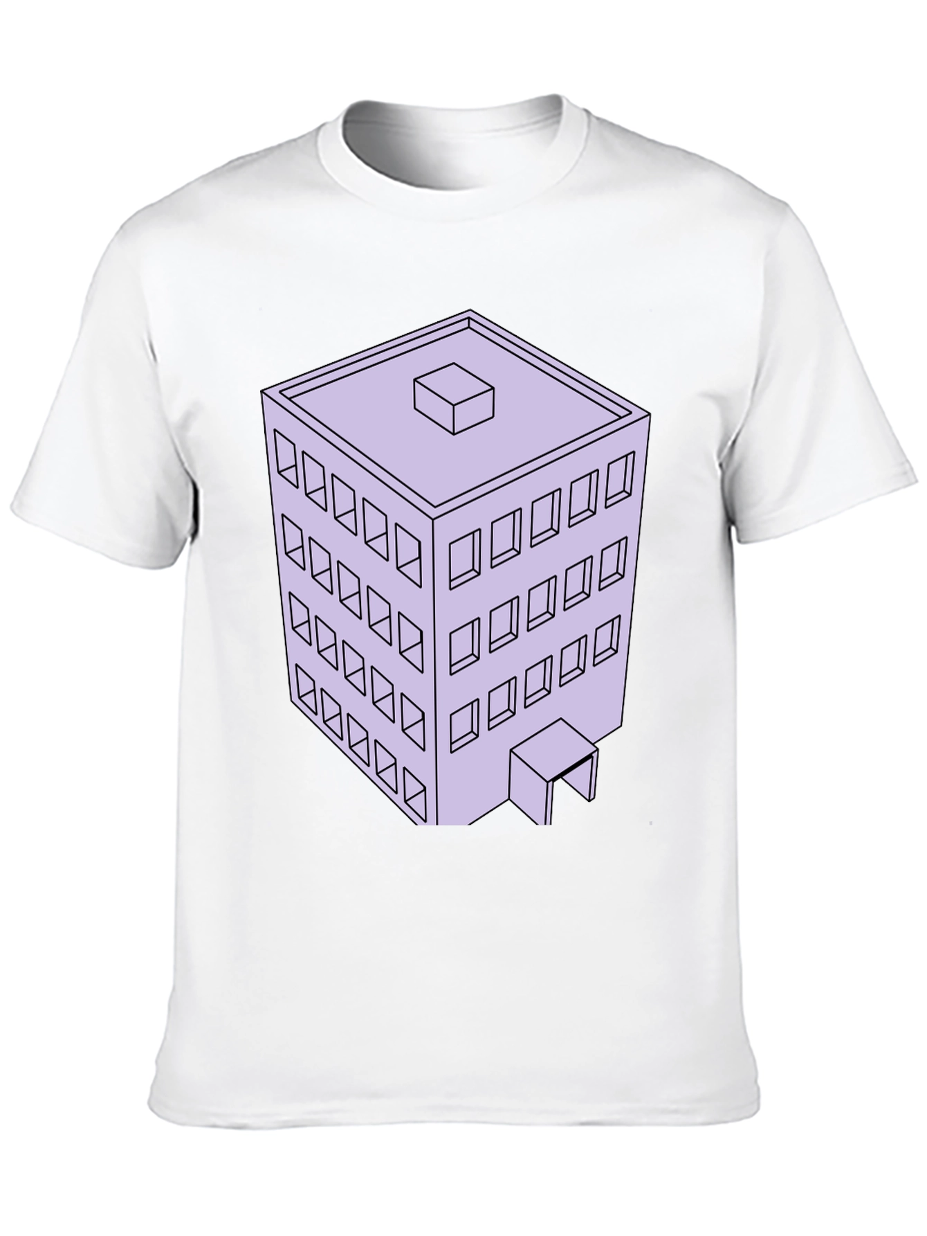 Architectural T-Shirt with 3D Building Design