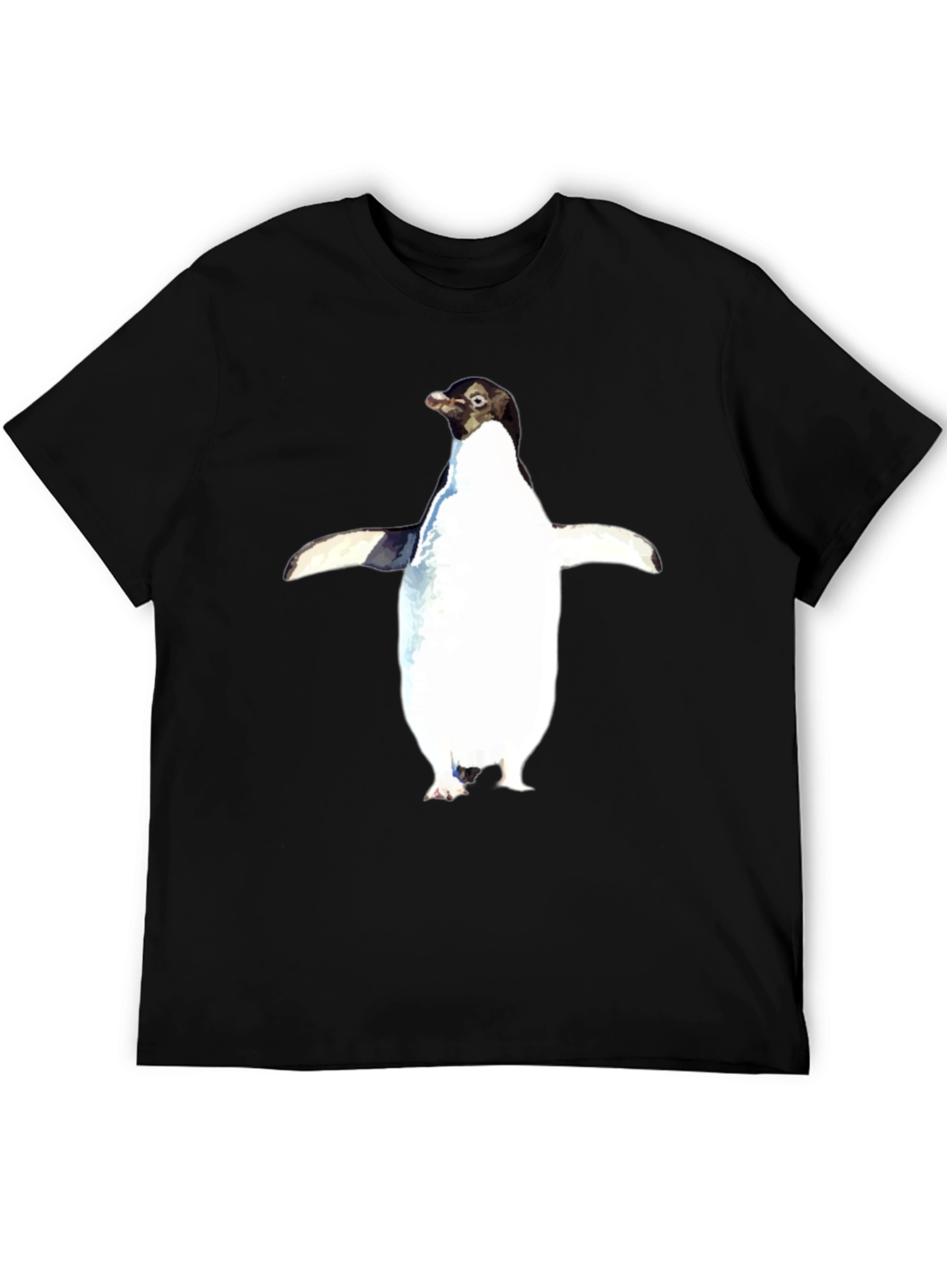 Penguin Graphic Tee - Black Unisex T-Shirt