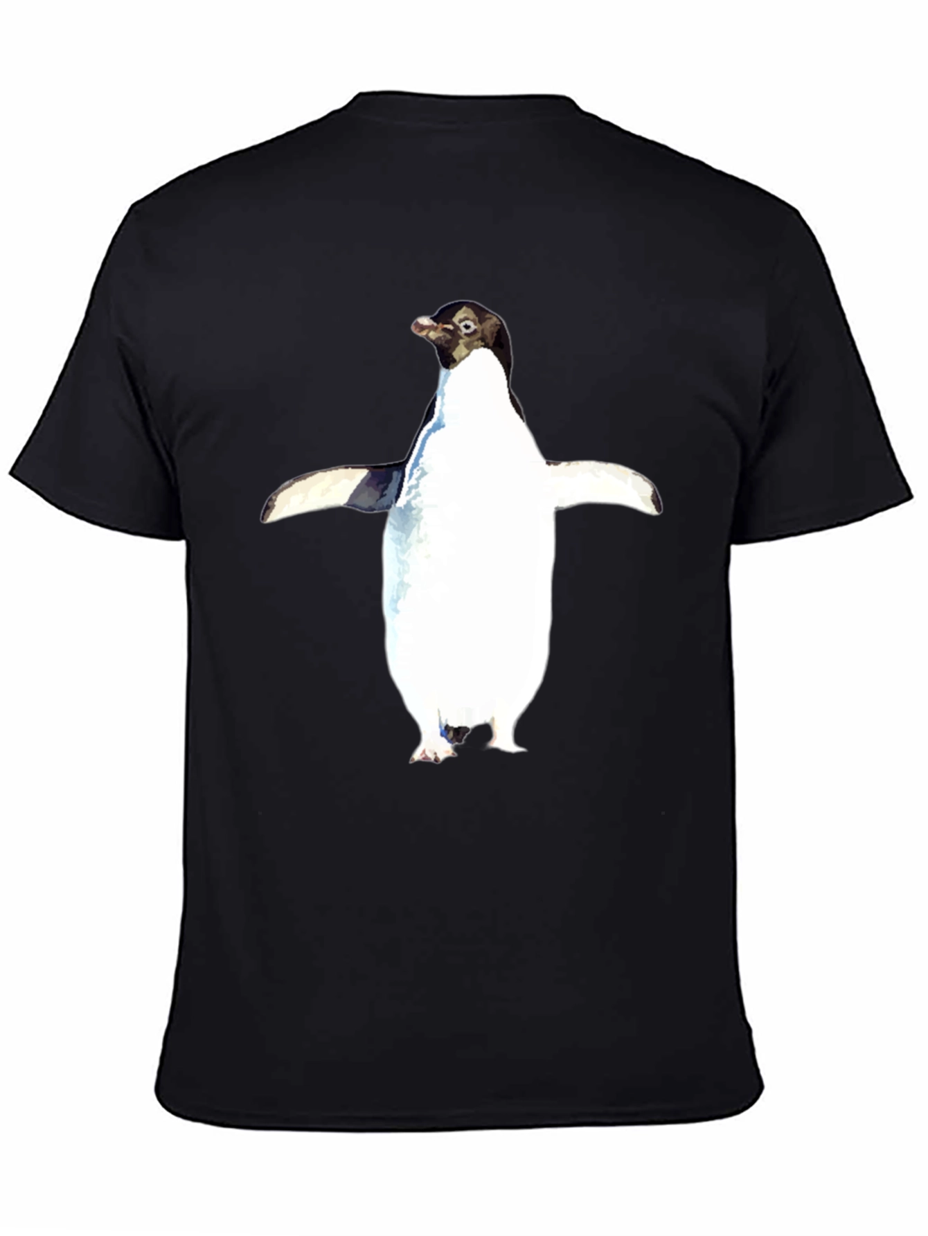 Penguin Graphic Tee - Black Unisex T-Shirt