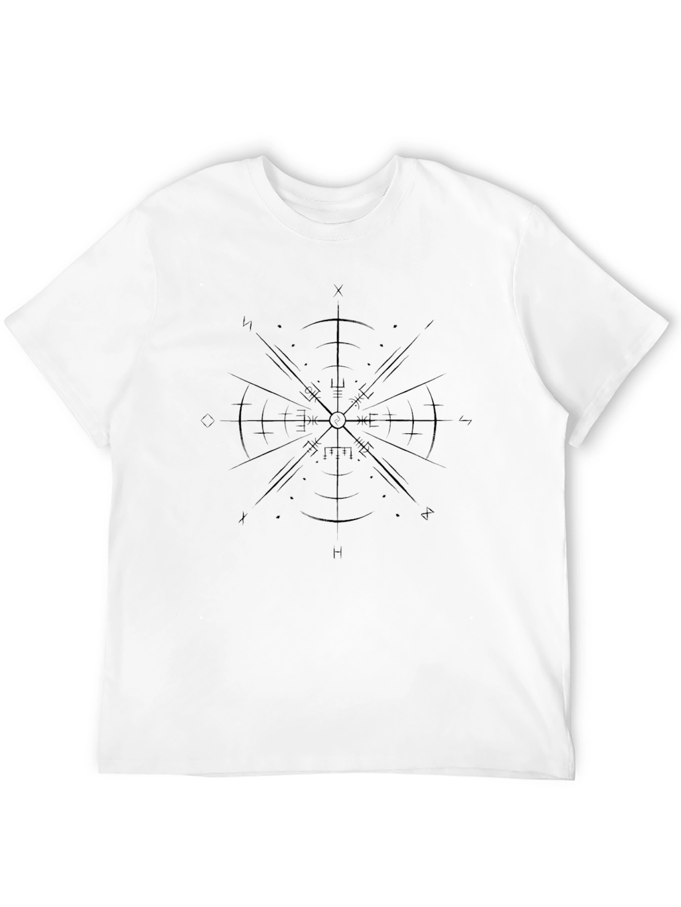 Graphic Compass Rose Black T-Shirt
