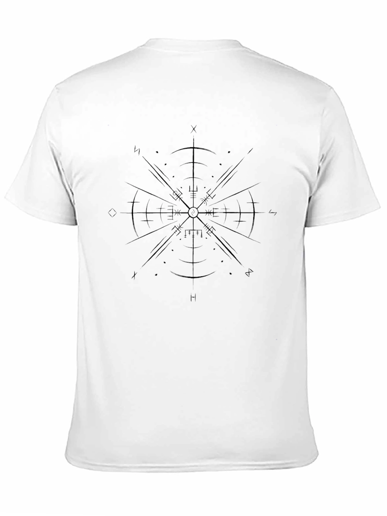 Graphic Compass Rose Black T-Shirt