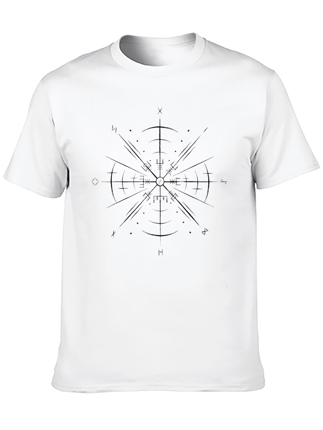 Graphic Compass Rose Black T-Shirt