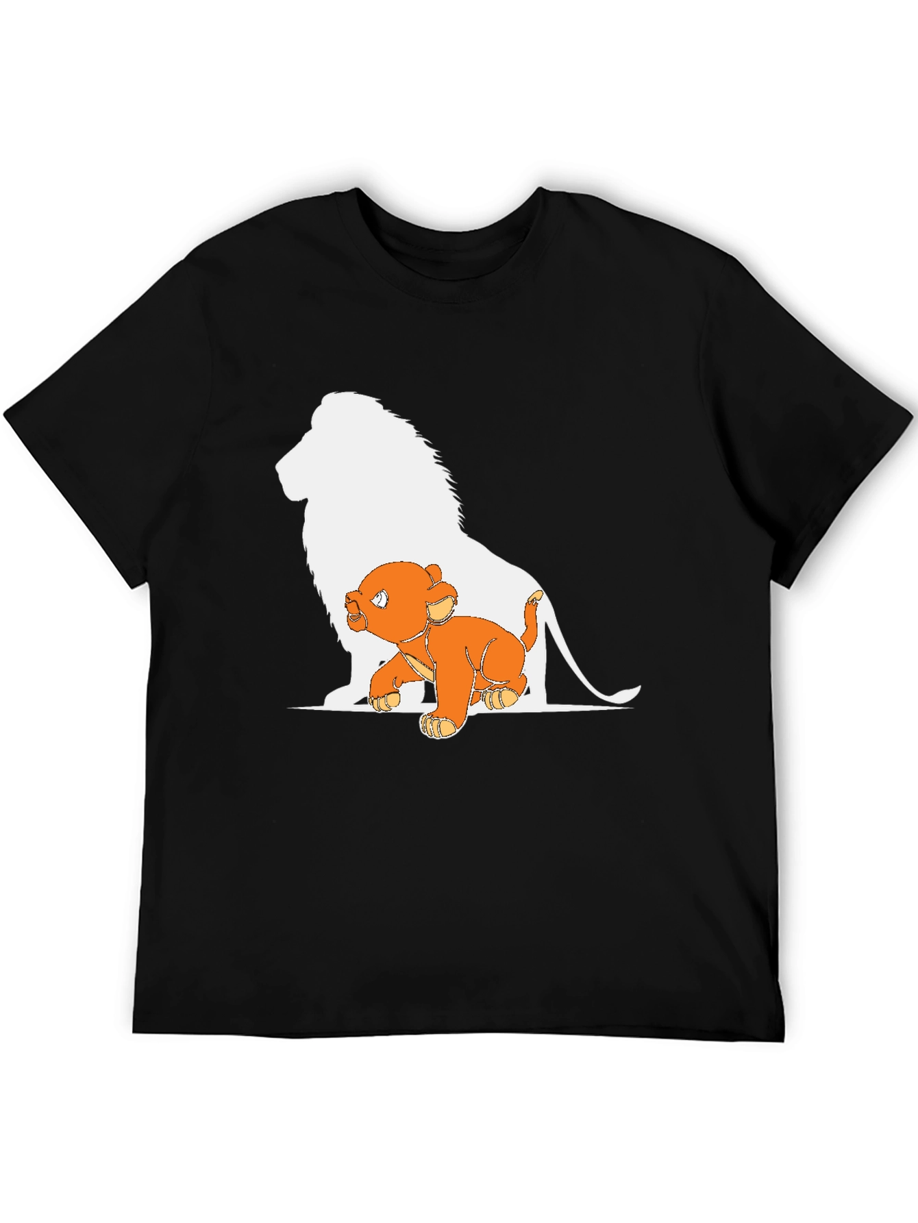Lion King Graphic Tee - Black Cotton T-Shirt