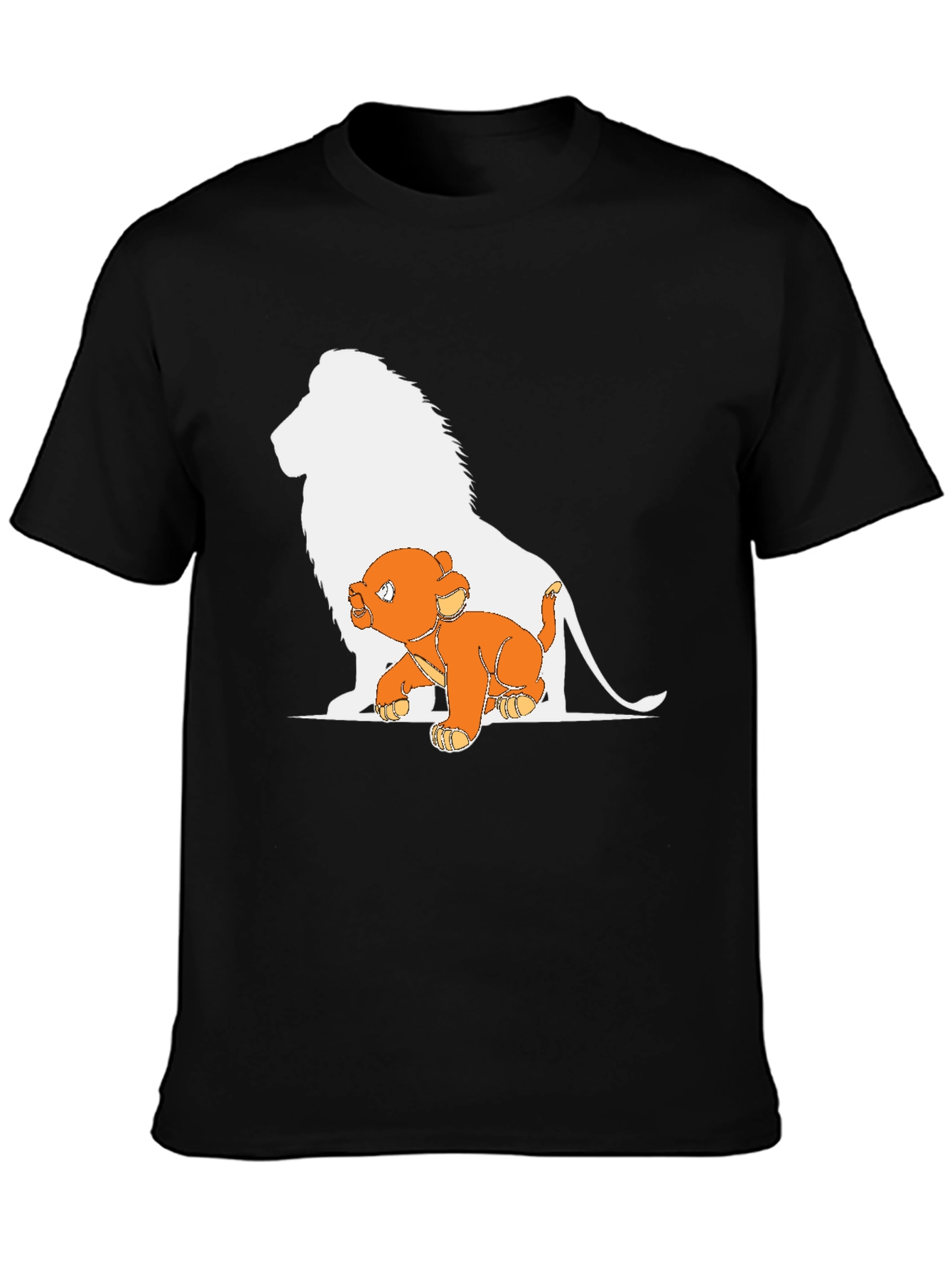 Lion King Graphic Tee - Black Cotton T-Shirt