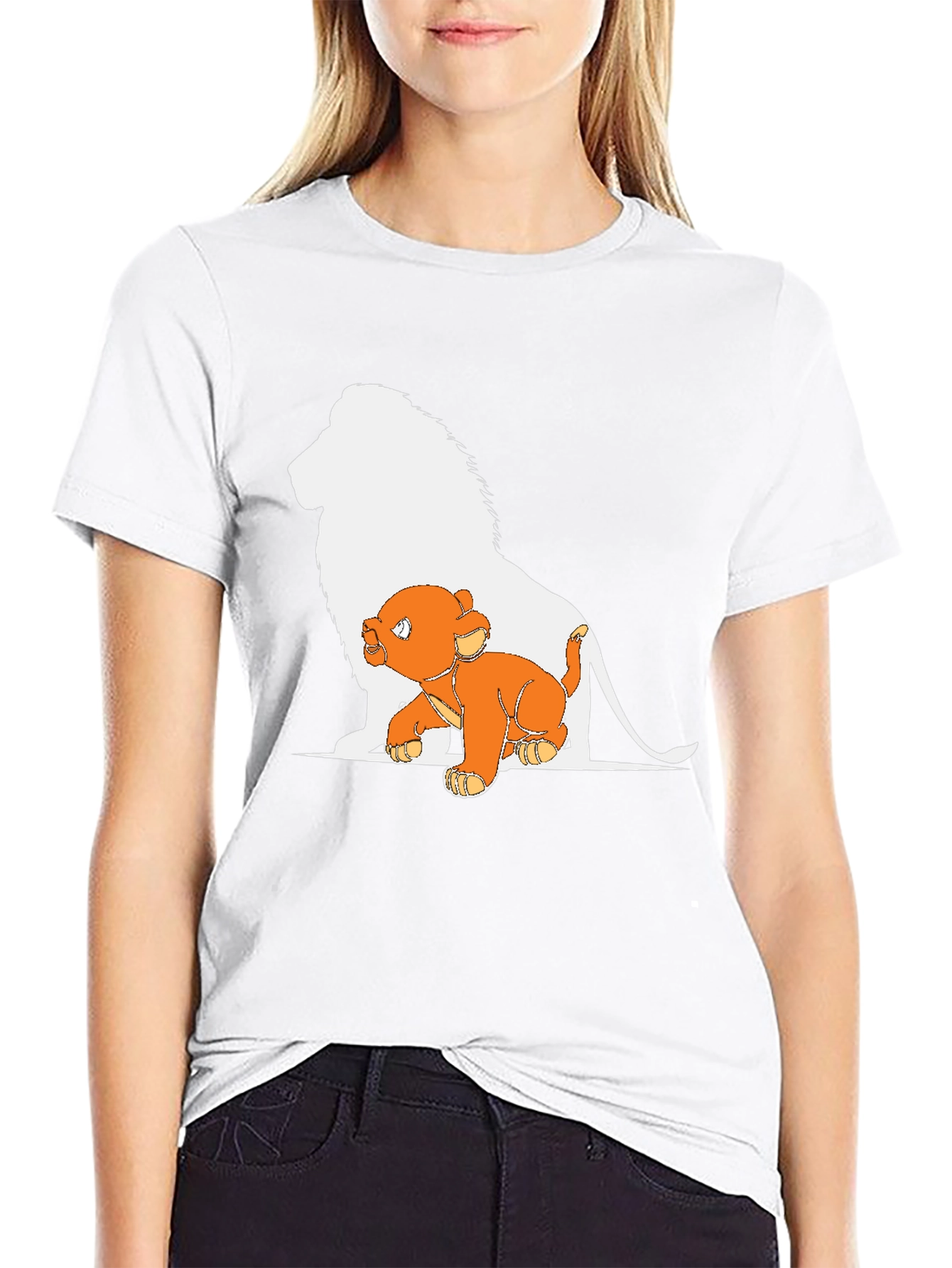 Lion King Graphic Tee - Black Cotton T-Shirt