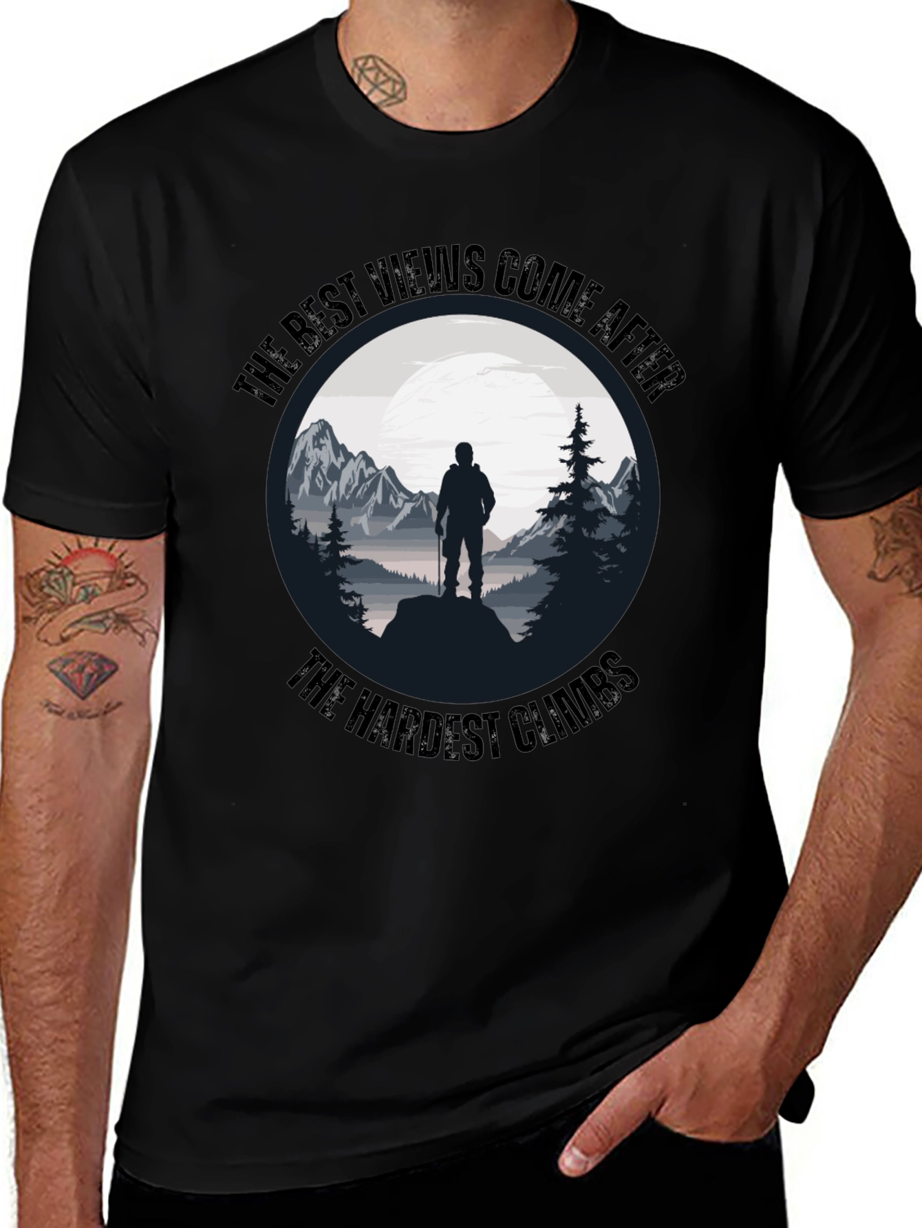 Motivational Hiking T-Shirt - The Best Views
