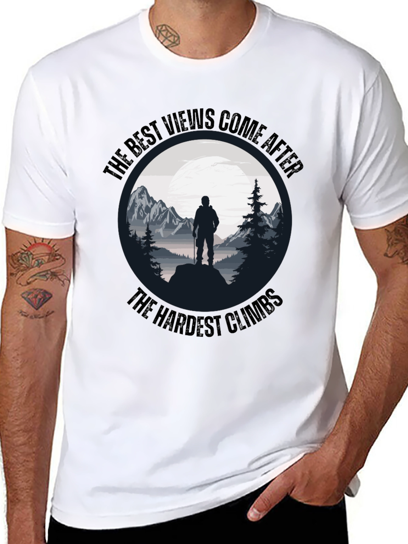 Motivational Hiking T-Shirt - The Best Views