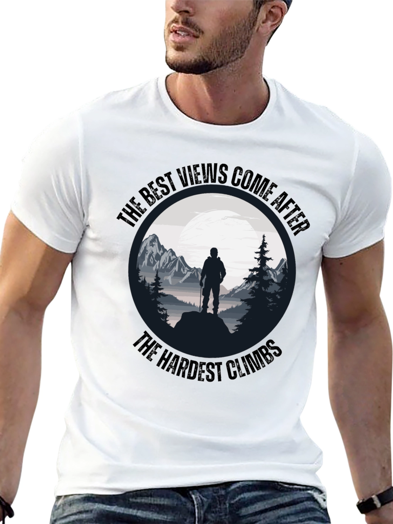 Motivational Hiking T-Shirt - The Best Views