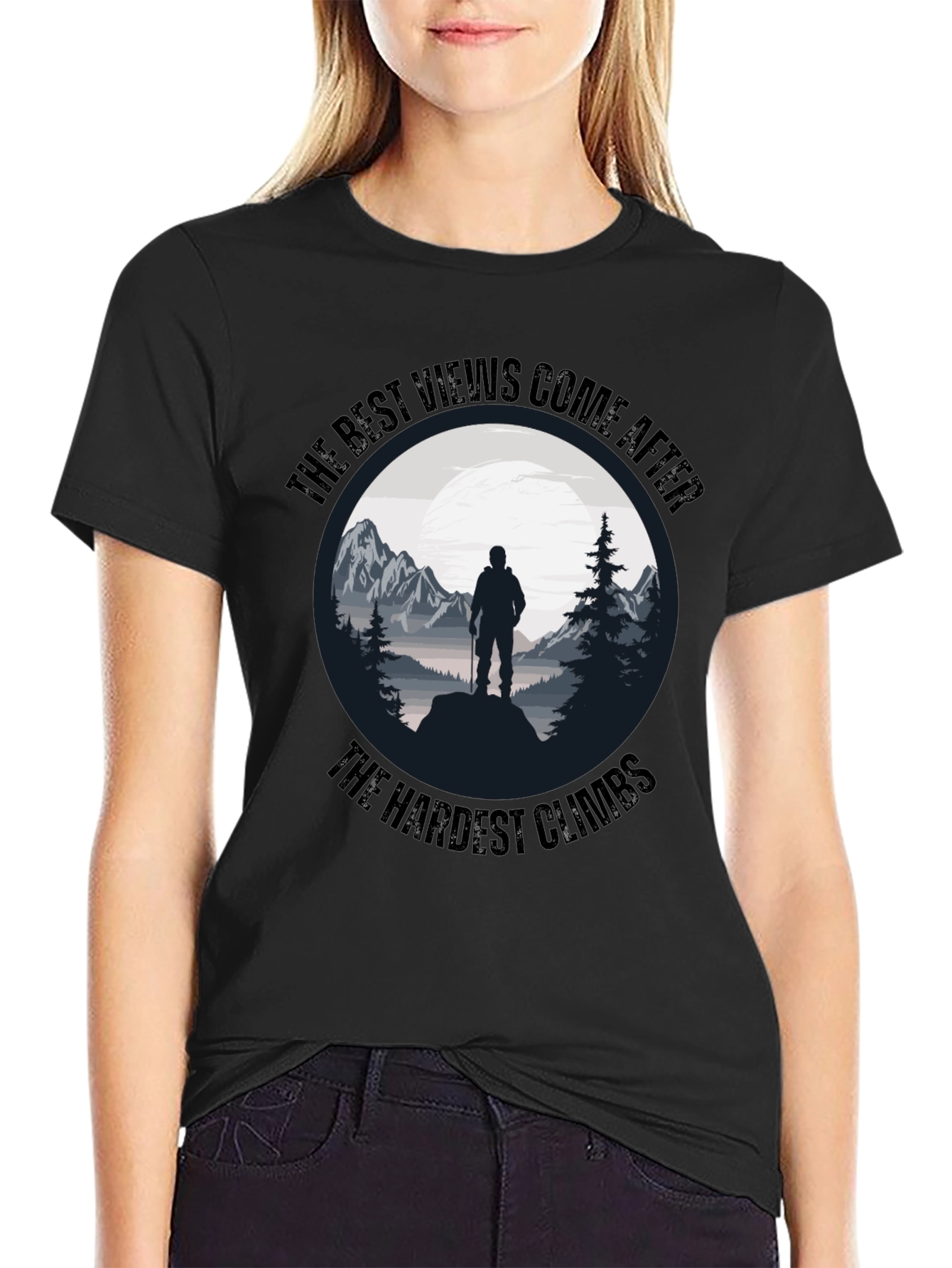 Motivational Hiking T-Shirt - The Best Views