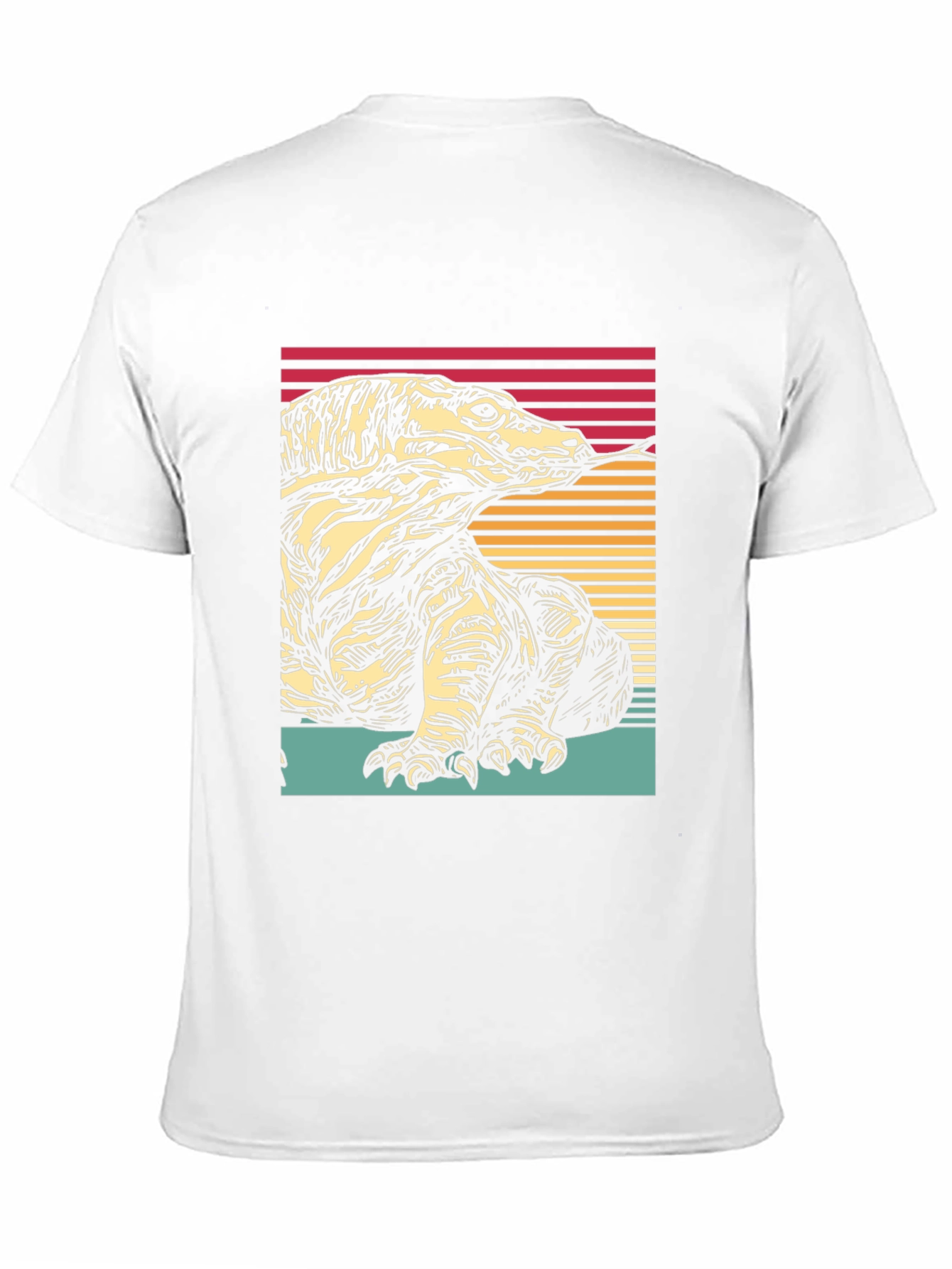 Komodo Dragon Graphic Tee - Retro Style