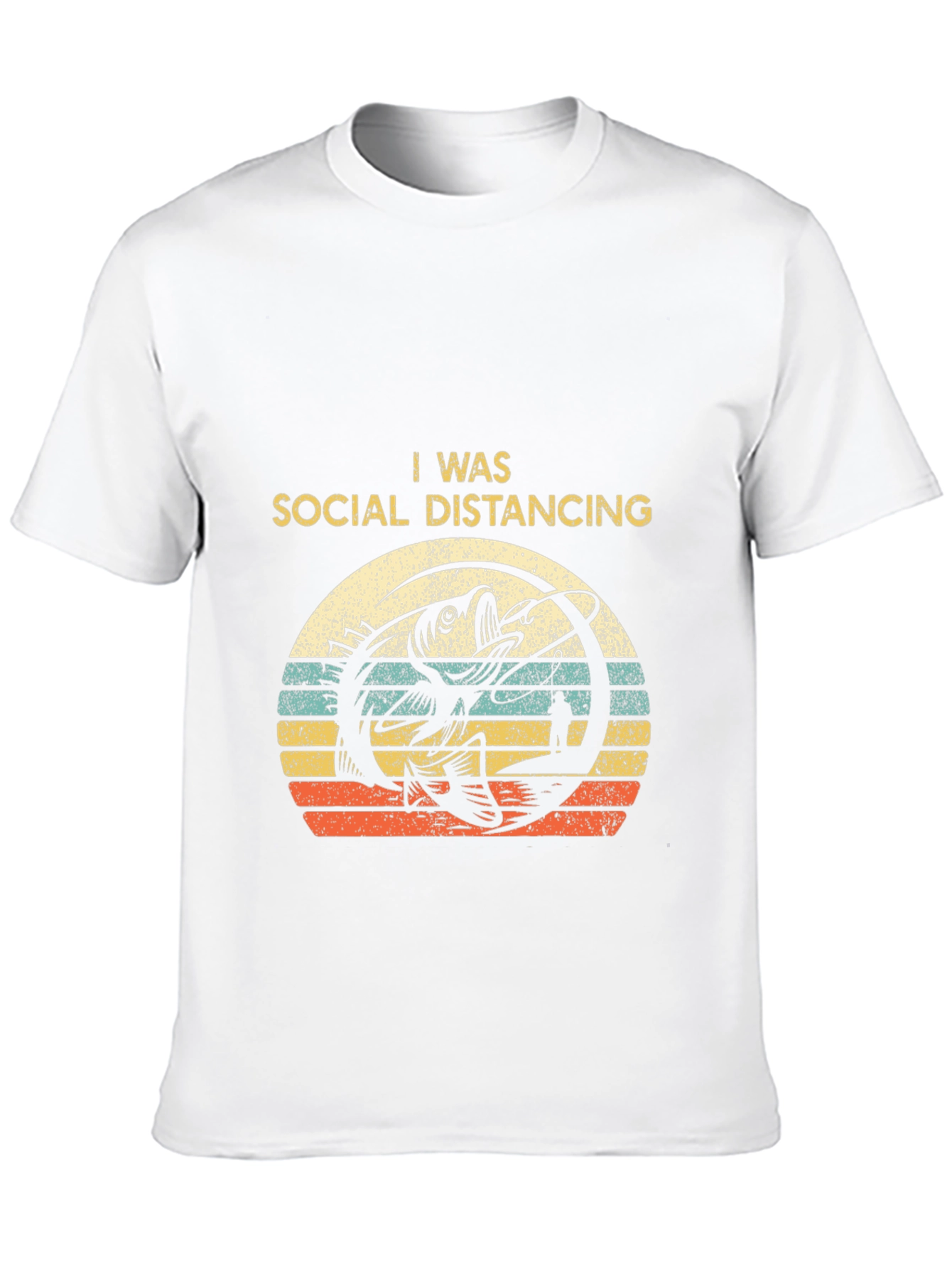 Social Distancing Fishing T-Shirt
