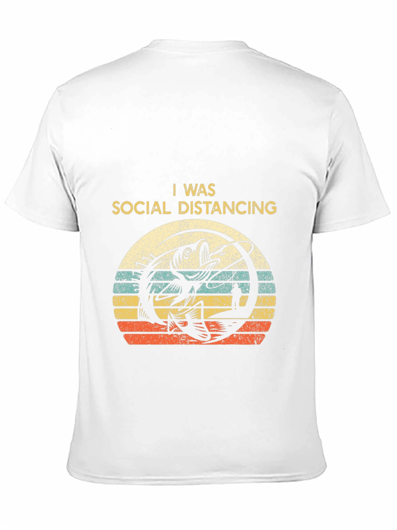 Social Distancing Fishing T-Shirt