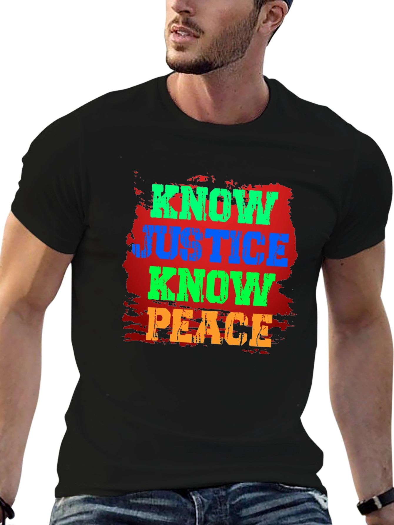 Know Justice Know Peace Graphic T-Shirt