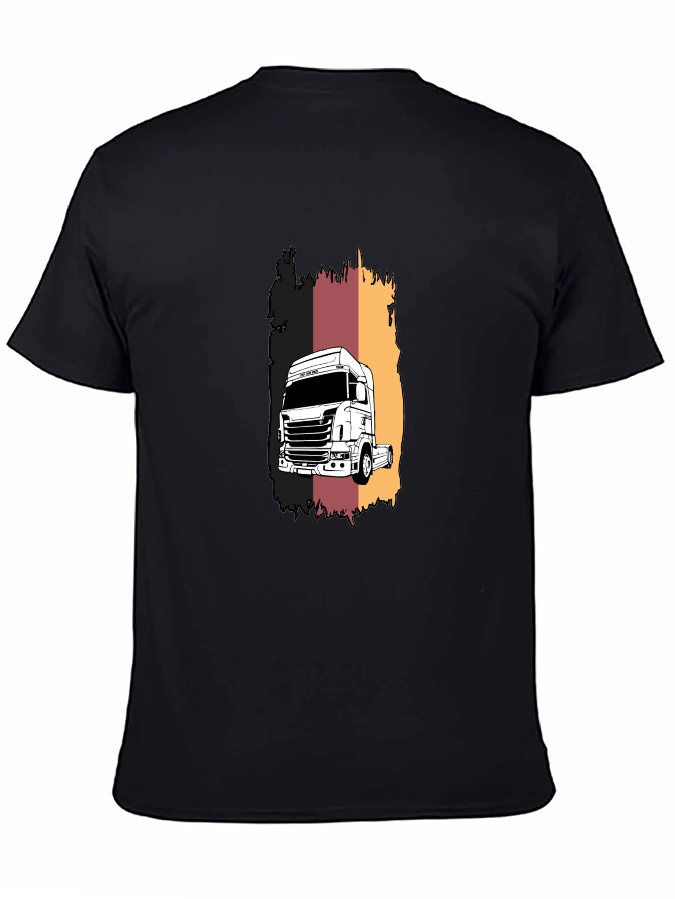 Truck Graphic Tee - Black Short Sleeve