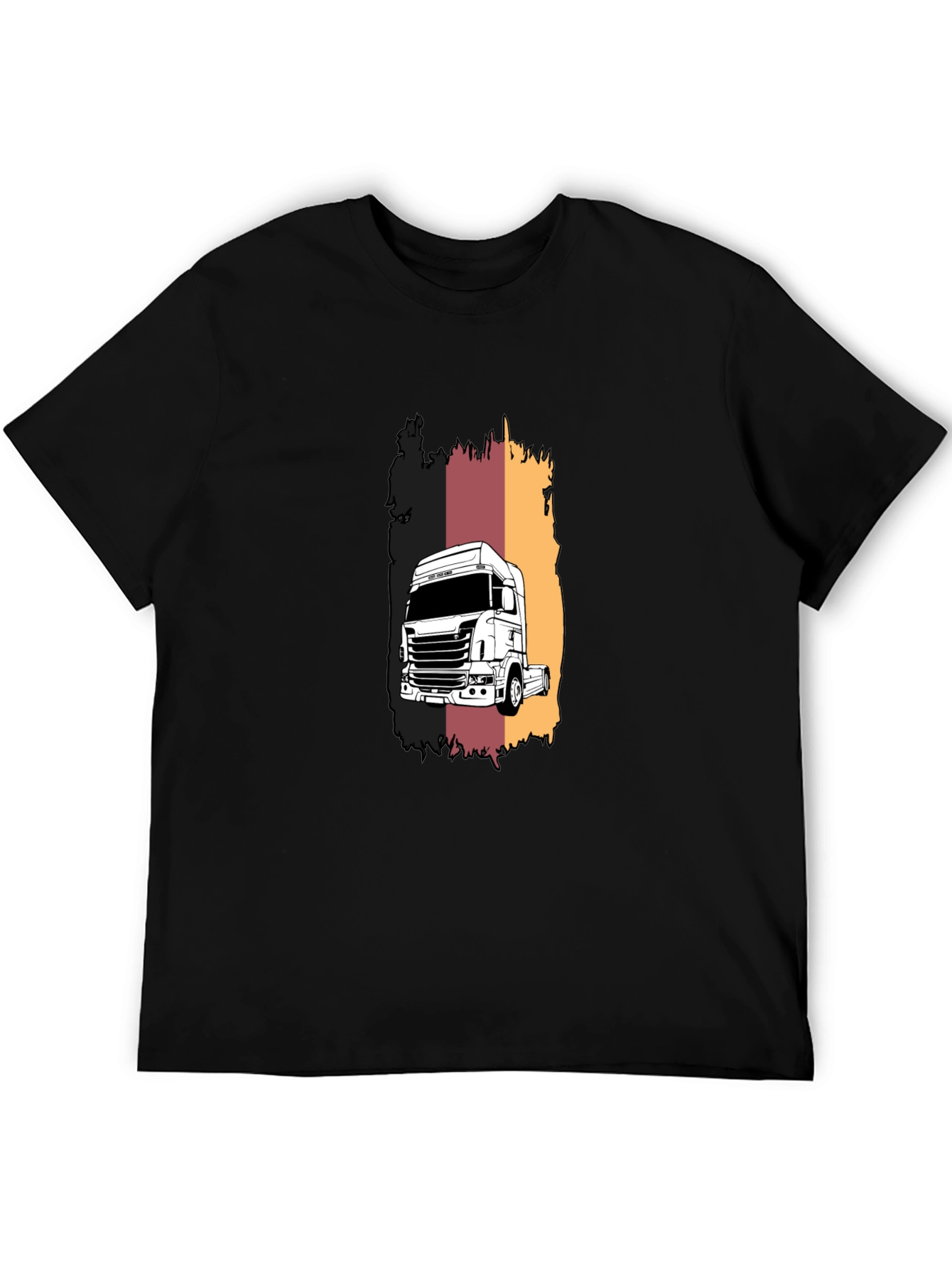 Truck Graphic Tee - Black Short Sleeve
