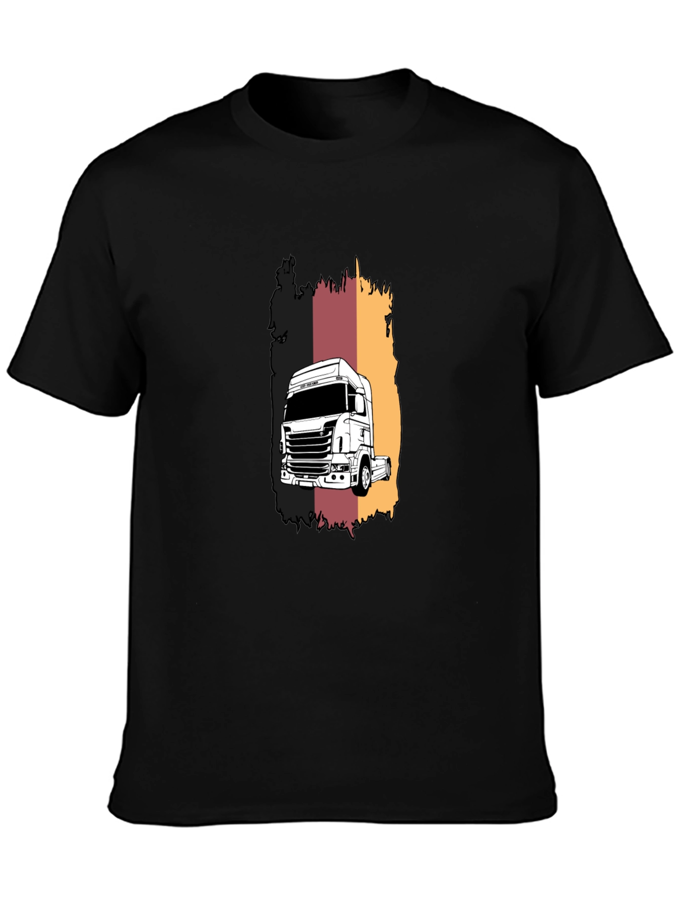 Truck Graphic Tee - Black Short Sleeve