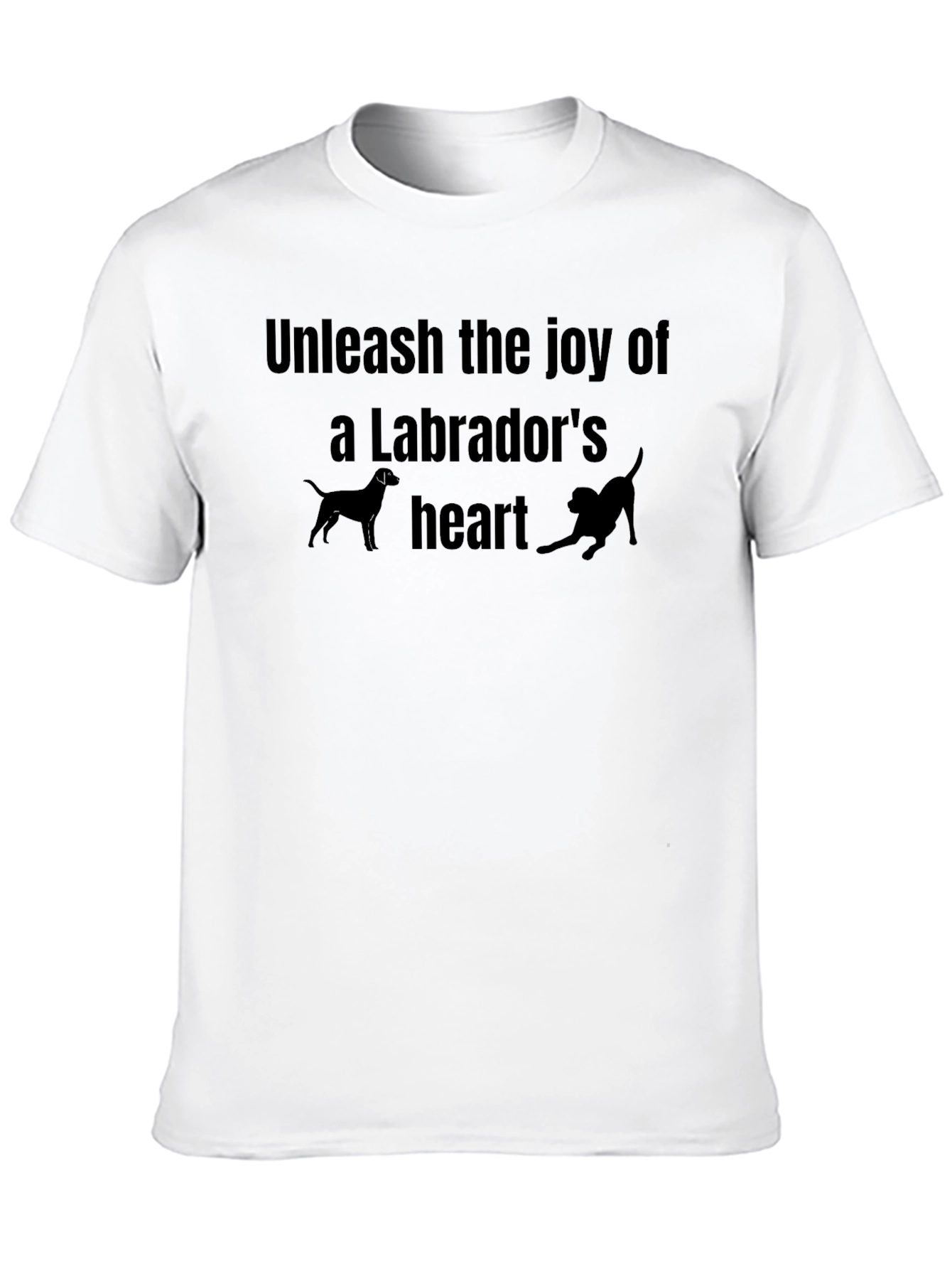 Labrador Lovers Black Graphic Tee