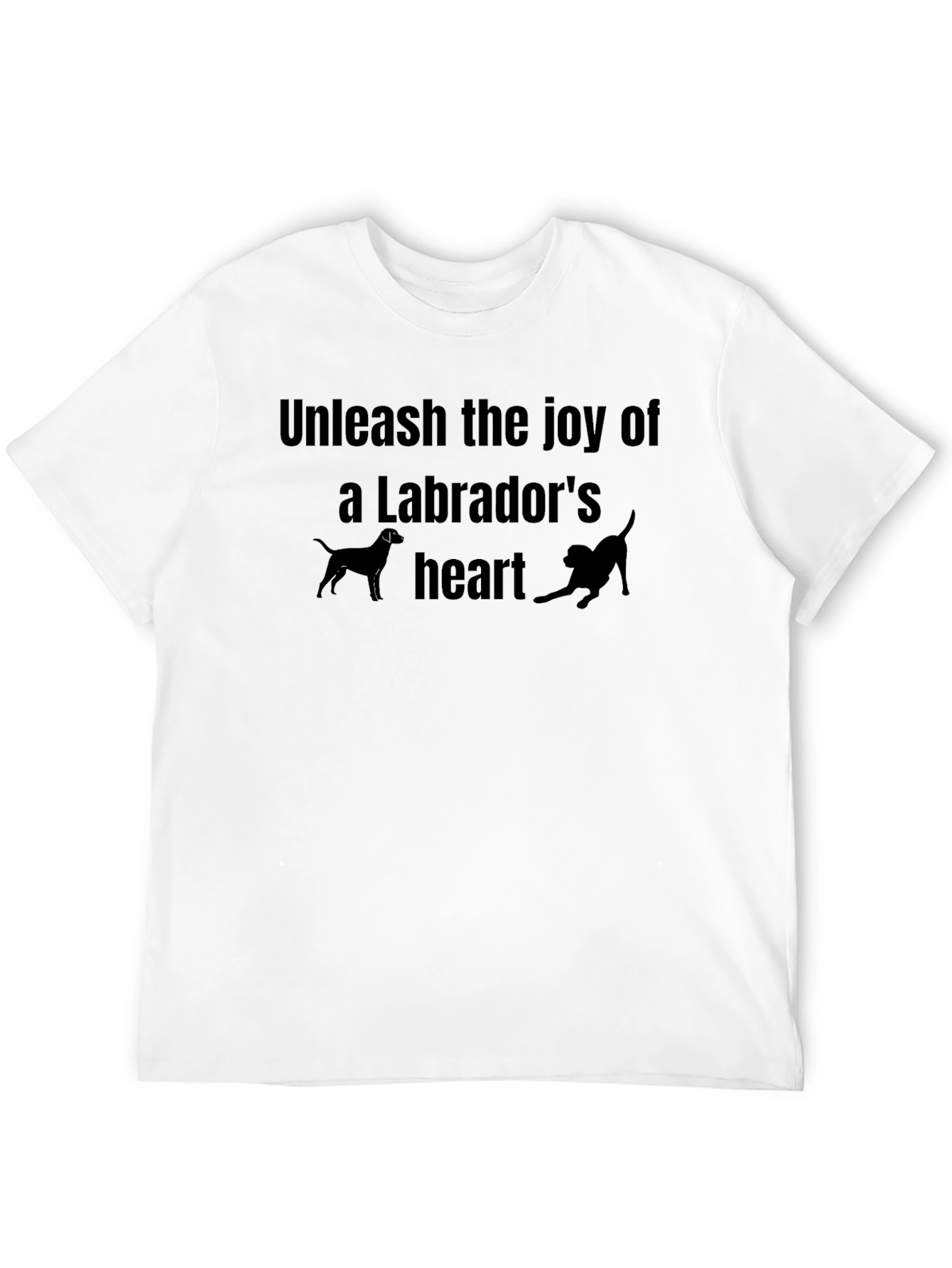 Labrador Lovers Black Graphic Tee