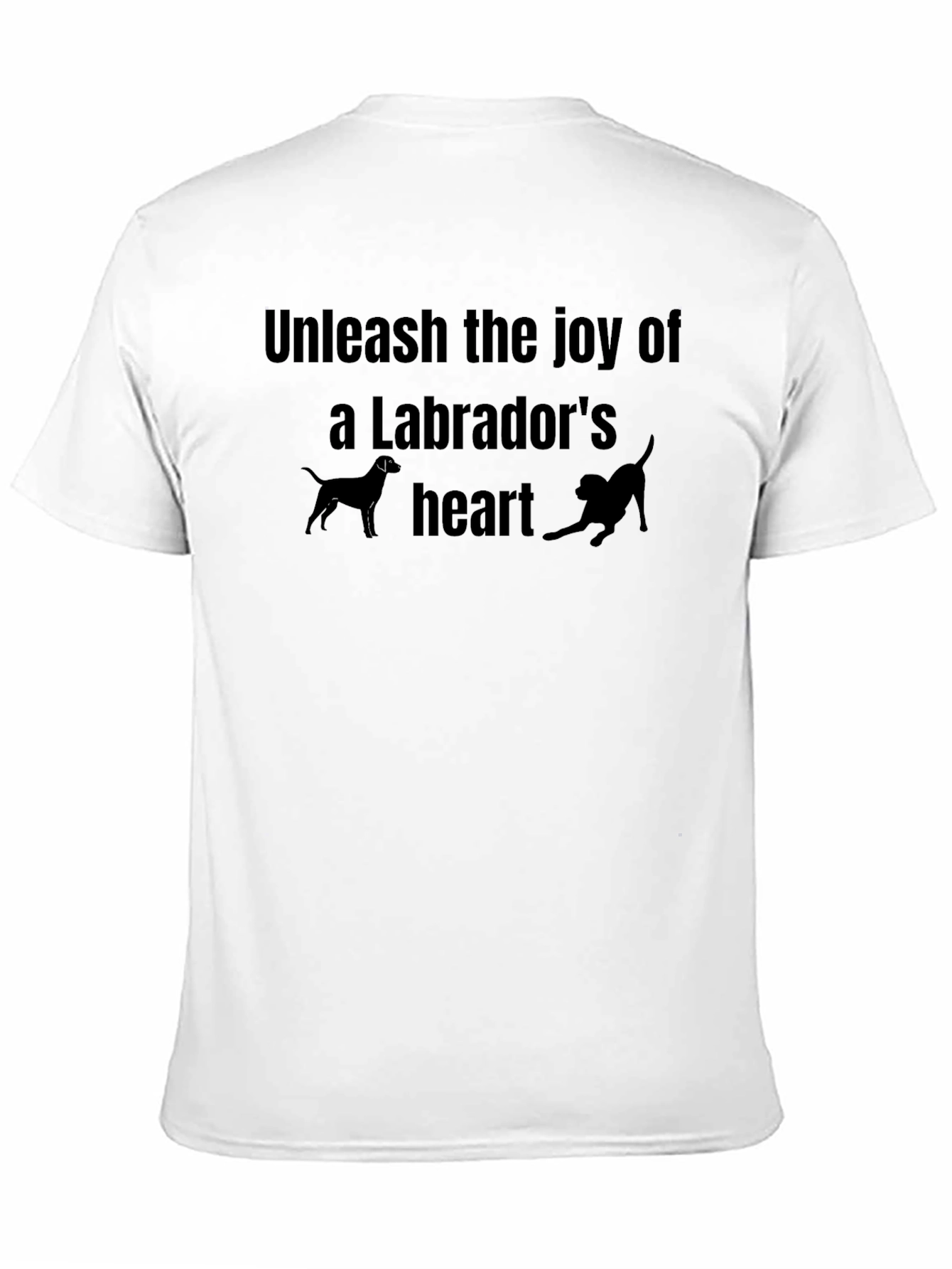 Labrador Lovers Black Graphic Tee