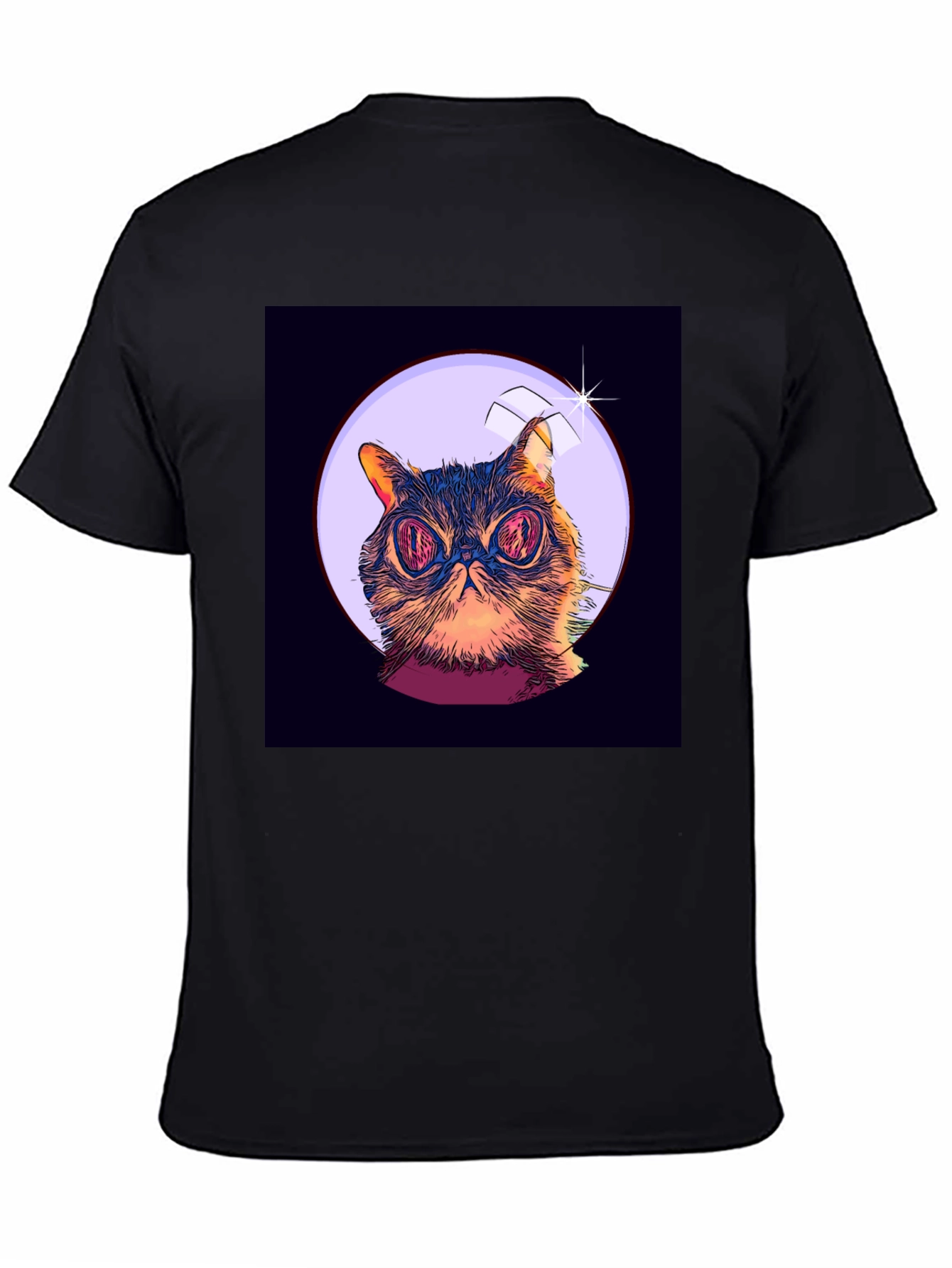 Cat Astronaut Graphic T-Shirt