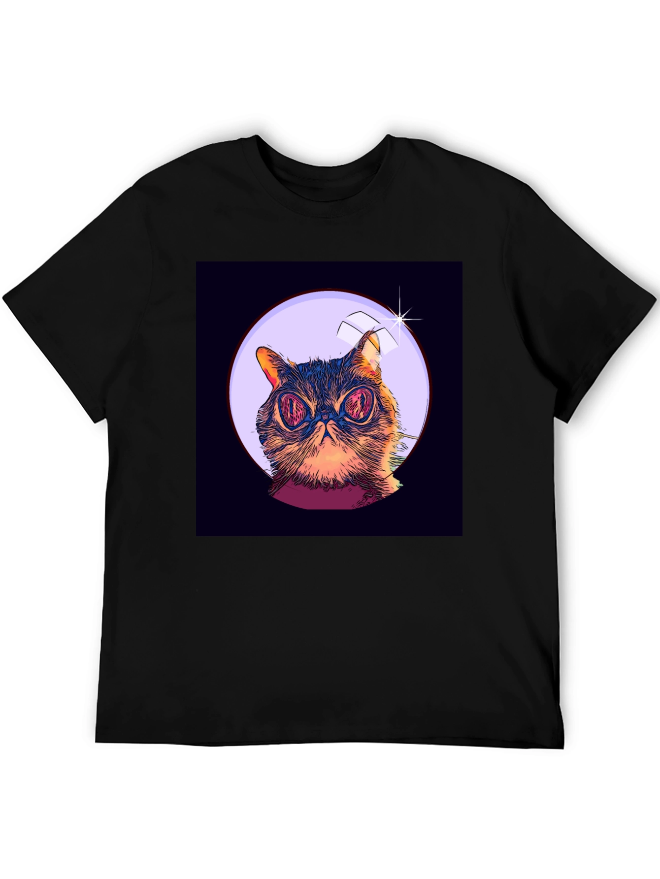 Cat Astronaut Graphic T-Shirt