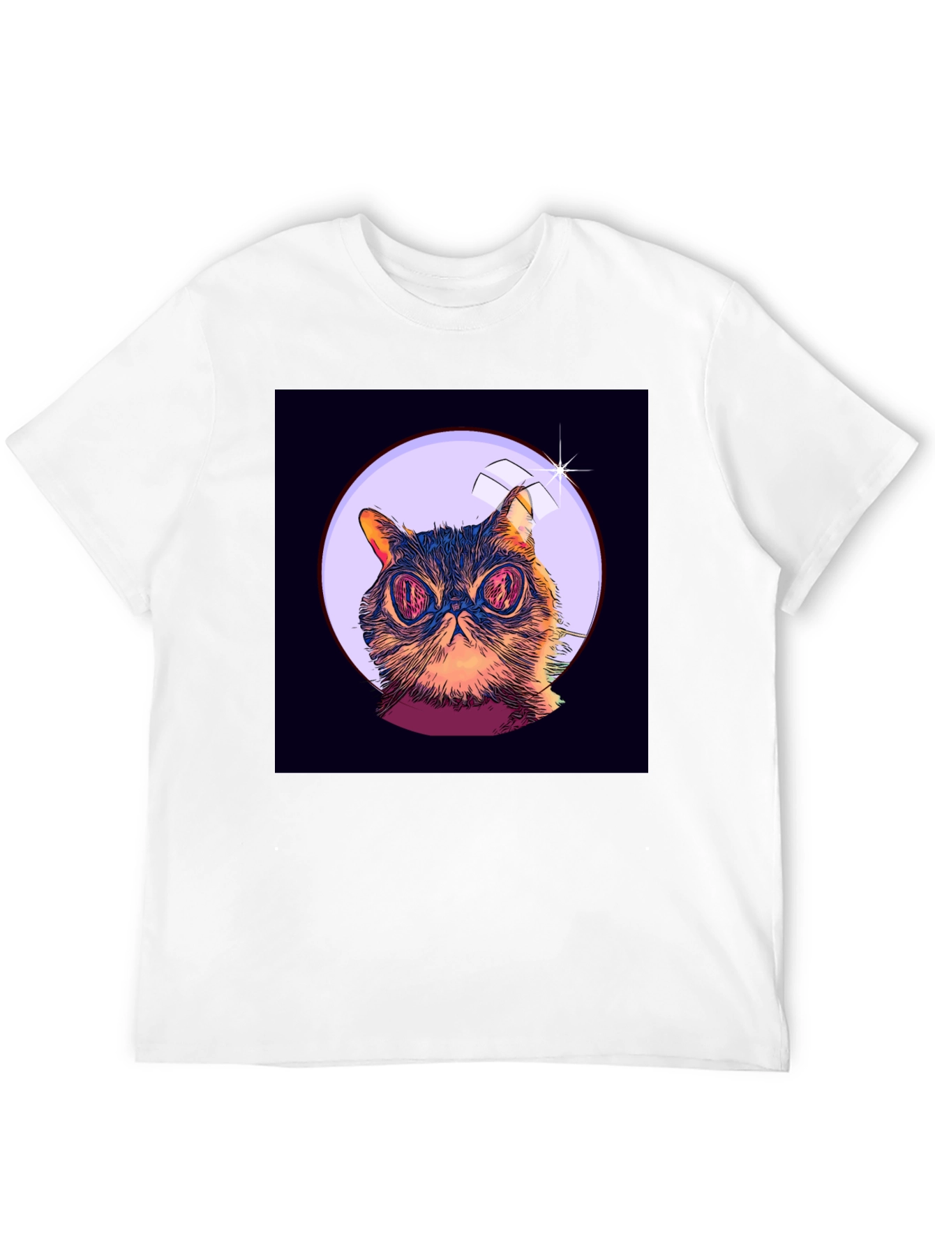 Cat Astronaut Graphic T-Shirt