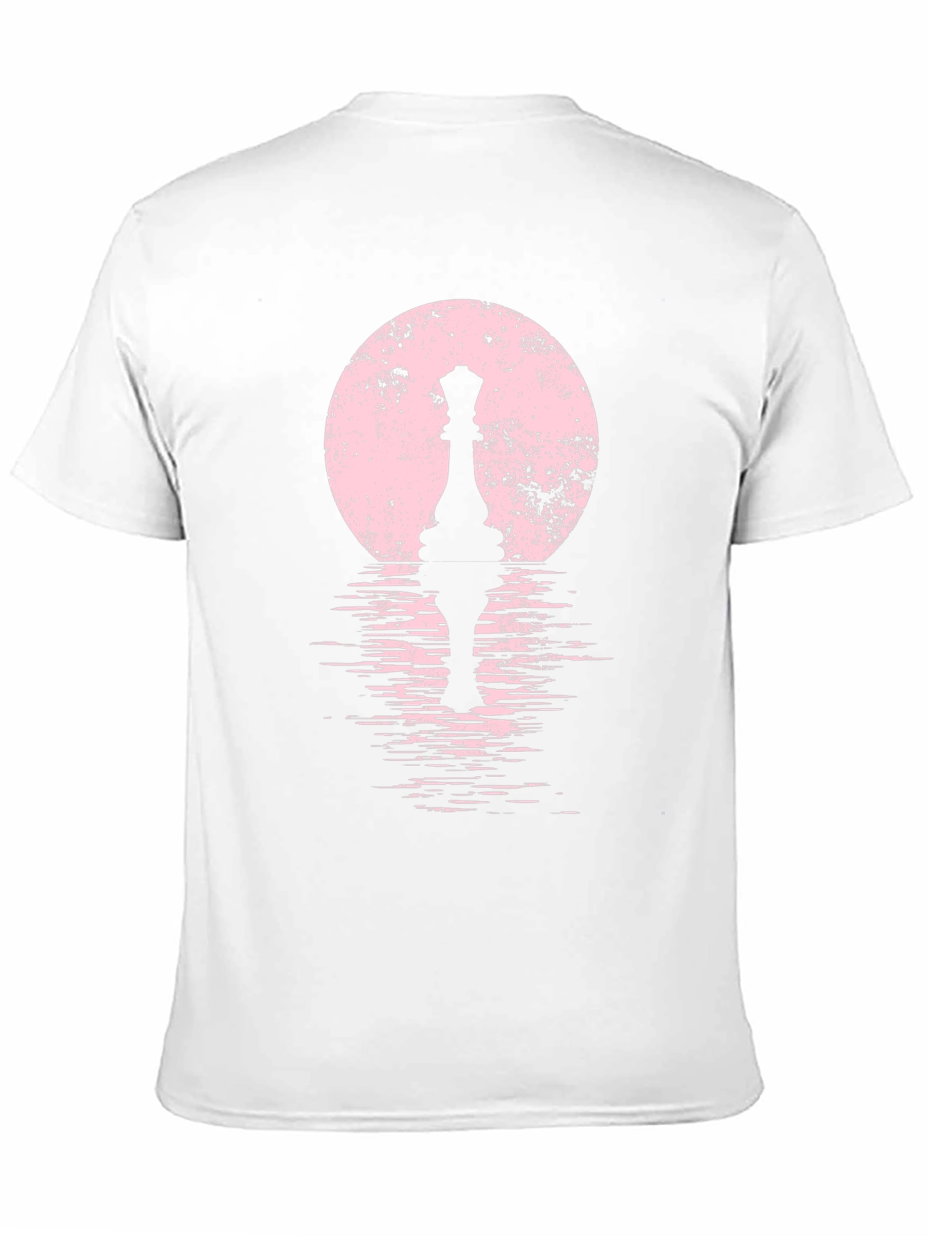 Queen Chess Piece T-Shirt: Artistic Moonlit Design