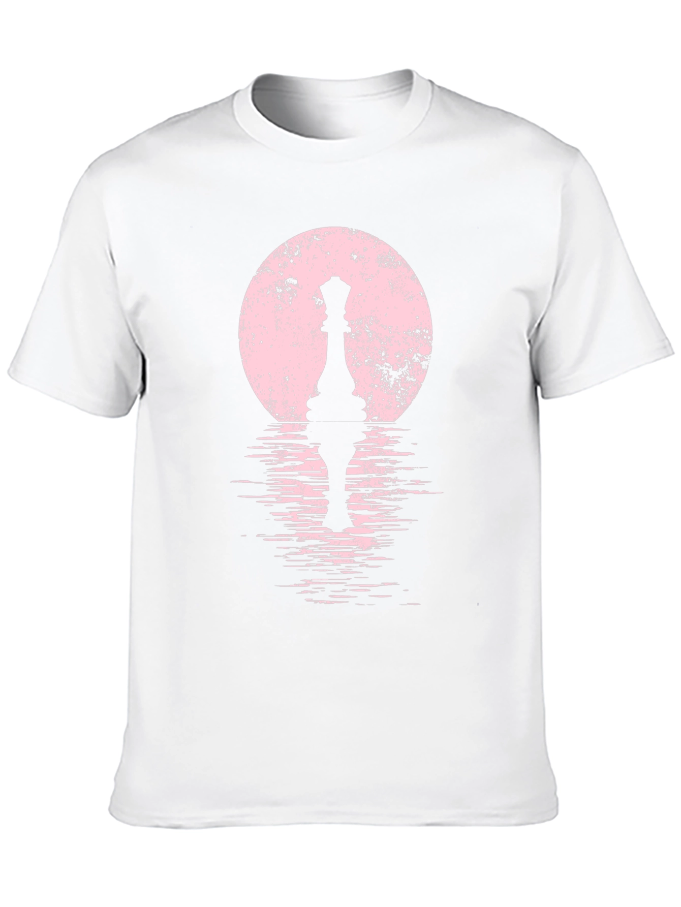 Queen Chess Piece T-Shirt: Artistic Moonlit Design