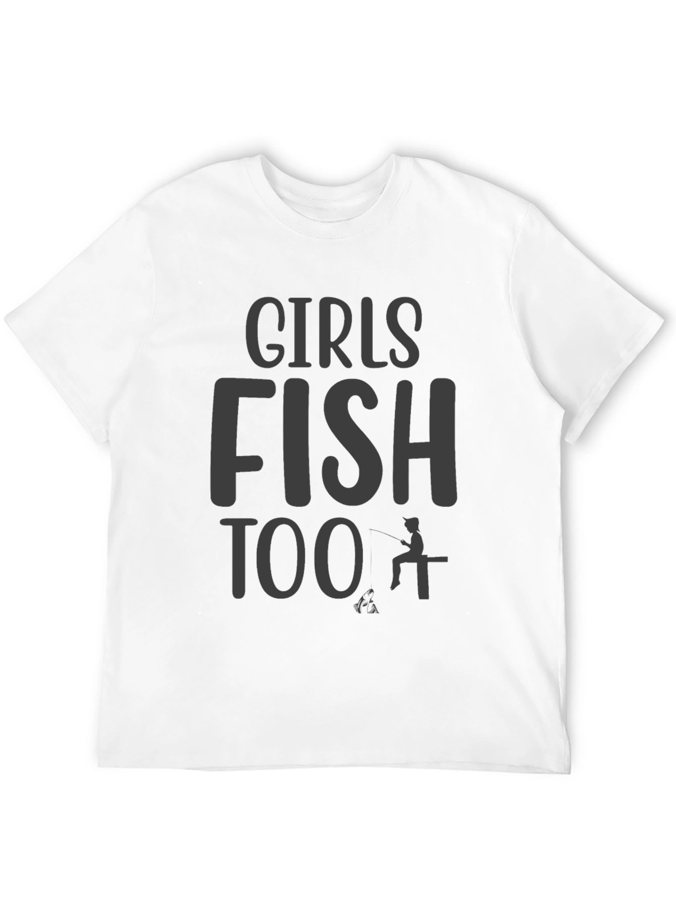 Girls Fish Too Graphic T-Shirt