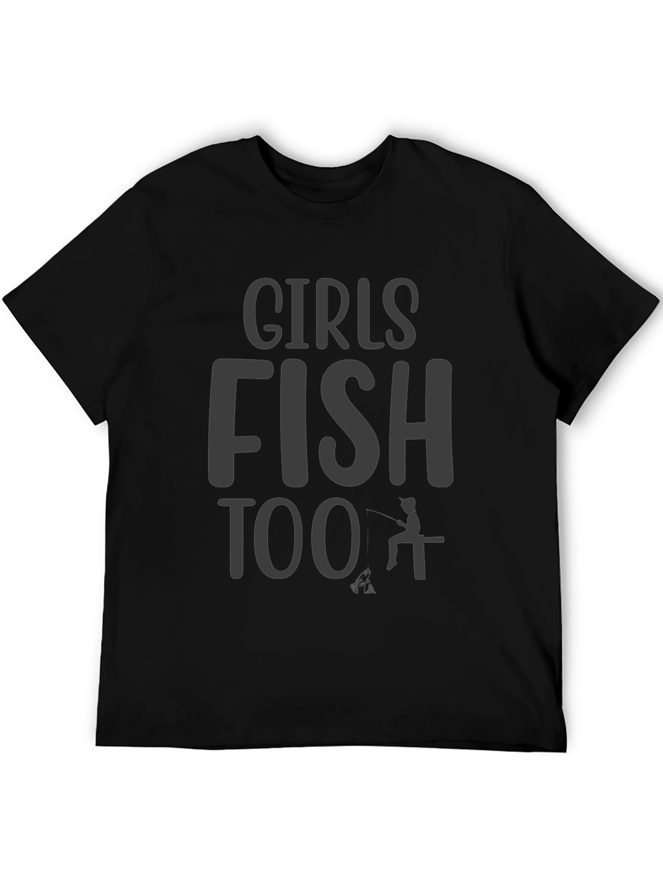 Girls Fish Too Graphic T-Shirt