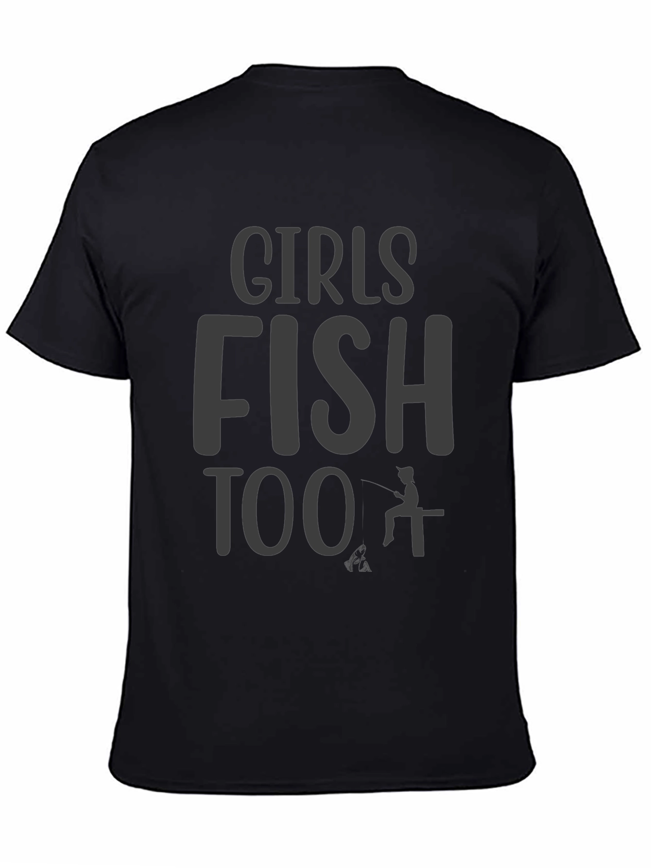 Girls Fish Too Graphic T-Shirt