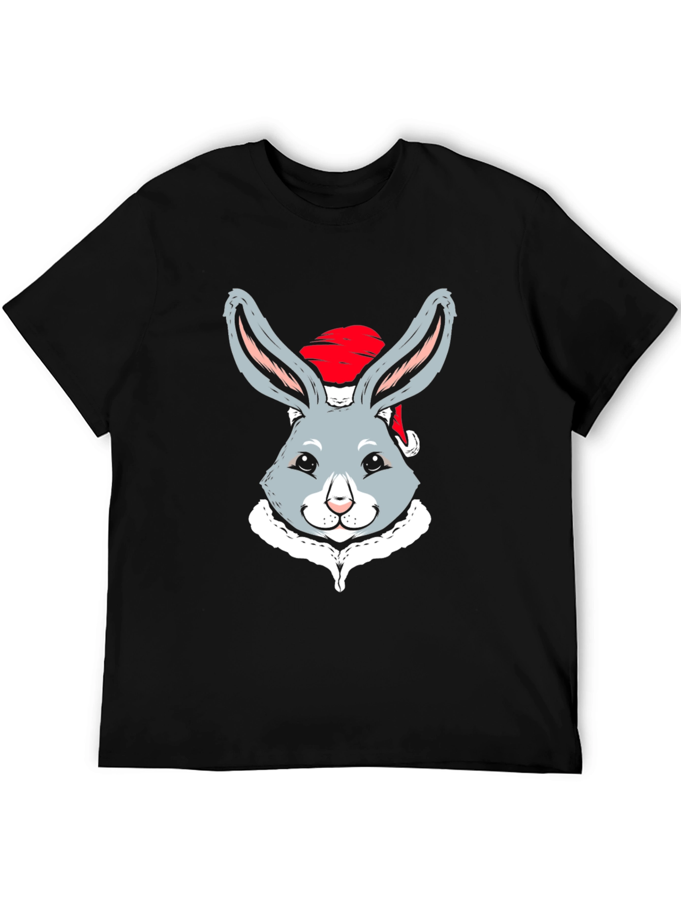 Festive Rabbit Tee: Cute Holiday Style