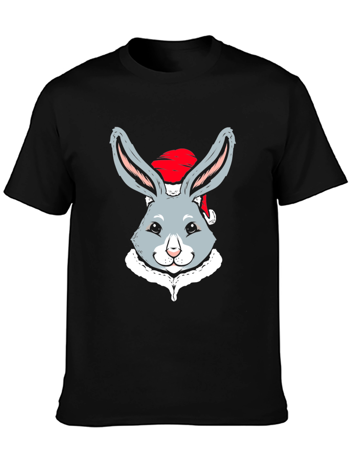 Festive Rabbit Tee: Cute Holiday Style
